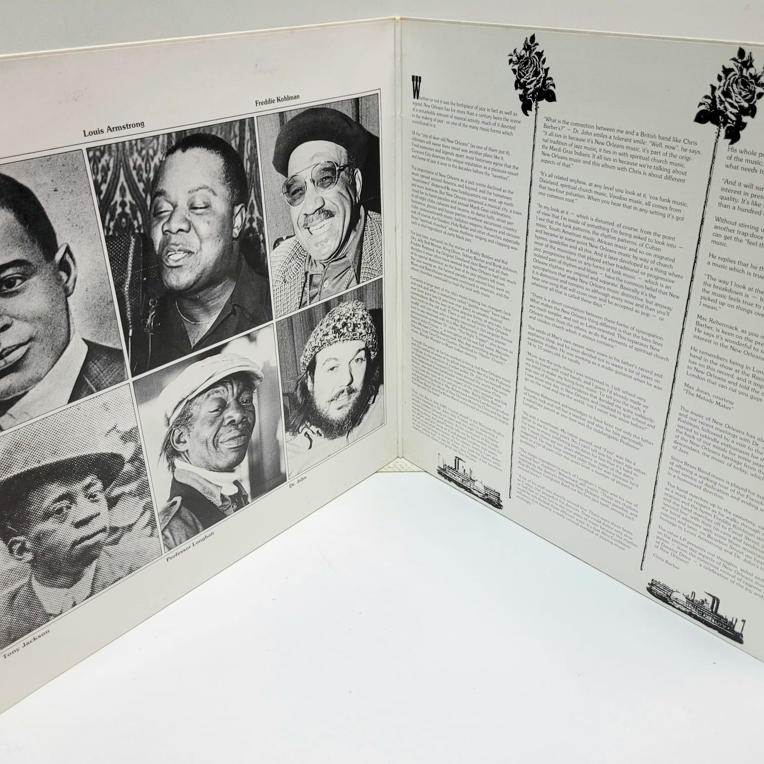 CHRIS BARBER AND DR. JOHN – TAKE ME BACK TO NEW ORLEANS (2 LP´S EPOCA – NM) - Imagen 5