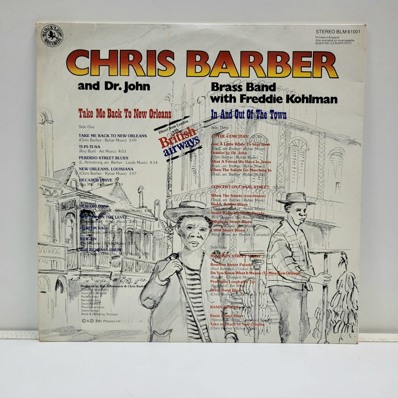 CHRIS BARBER AND DR. JOHN – TAKE ME BACK TO NEW ORLEANS (2 LP´S EPOCA – NM) - Imagen 6