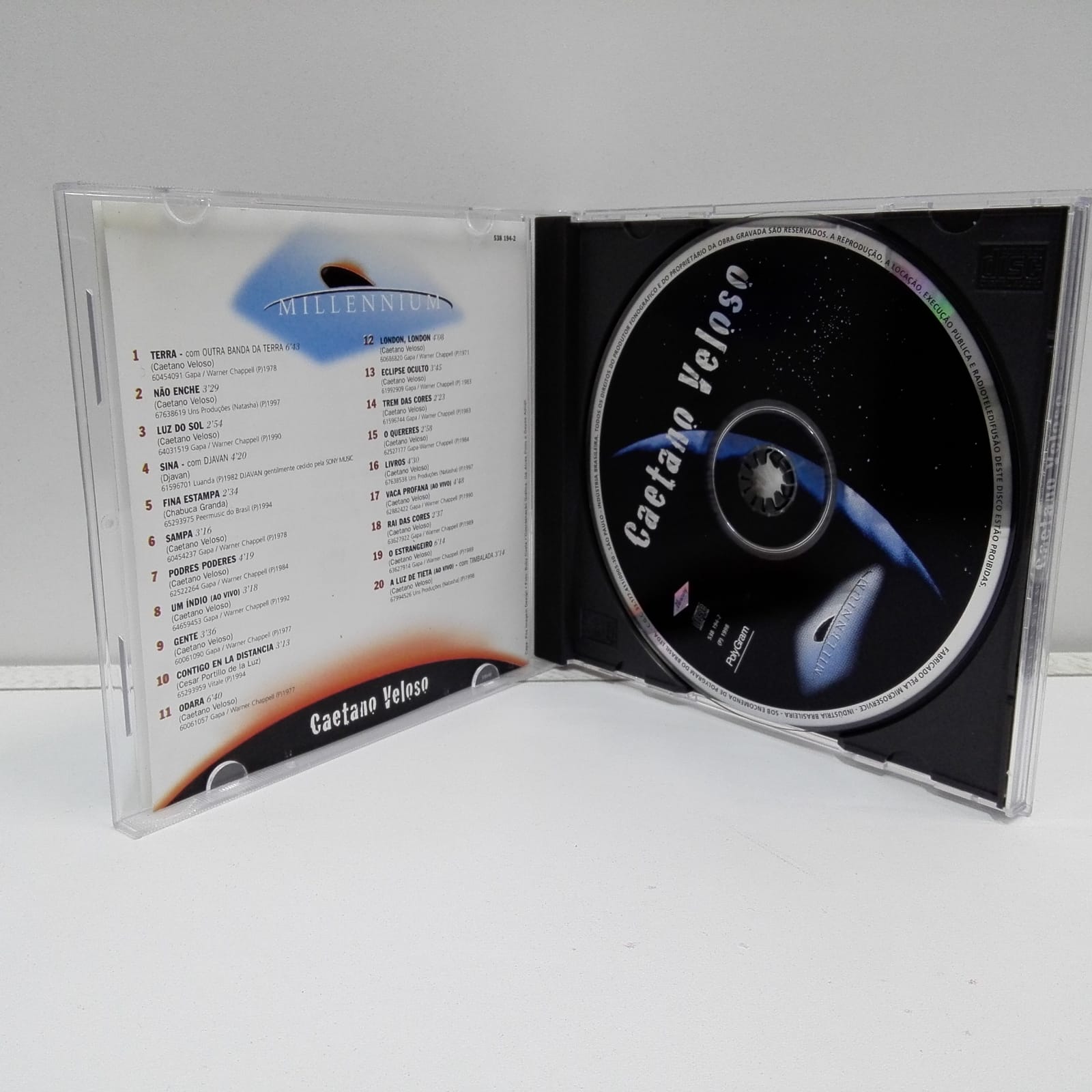 Caetano Veloso – Millennium – 20 Músicas Do Século XX (CD) - Imagen 2