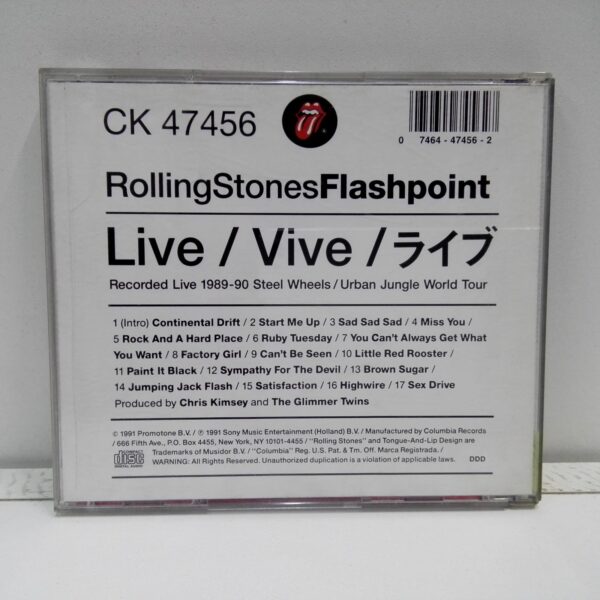 THE ROLLING STONES – FLASHPOINT (CD) % | Central Vinilo Music Store