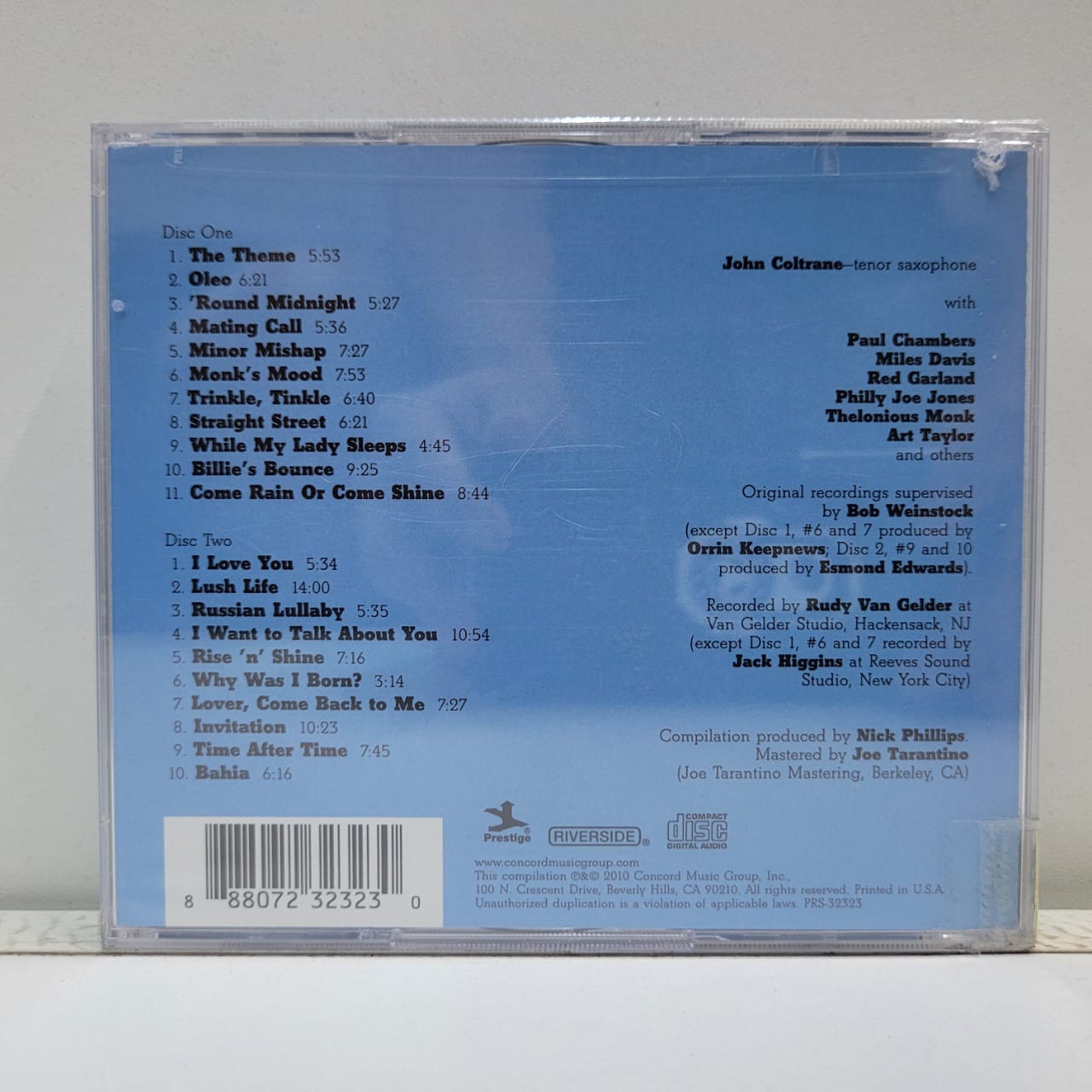 JOHN COLTRANE – THE DEFINITIVE J.C. ON PRESTIGE N R. (2 CD SELLADO) - Imagen 2