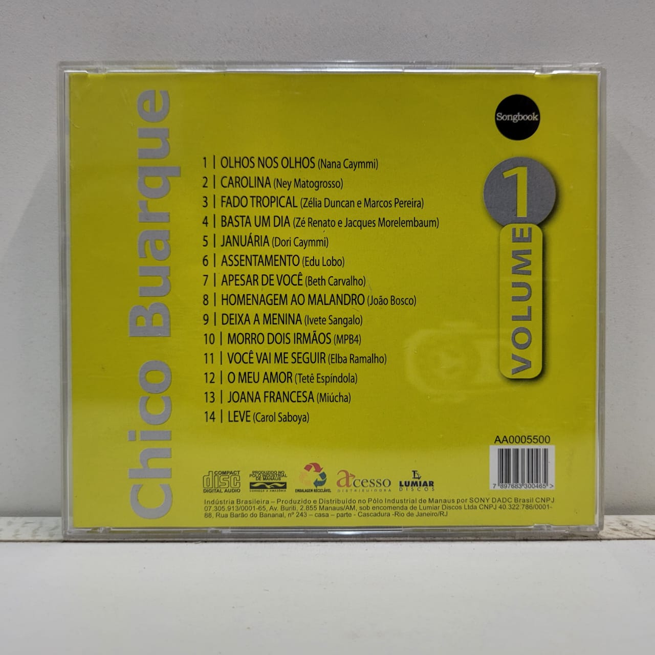 Chico Buarque – Vol 1 (CD) - Imagen 3
