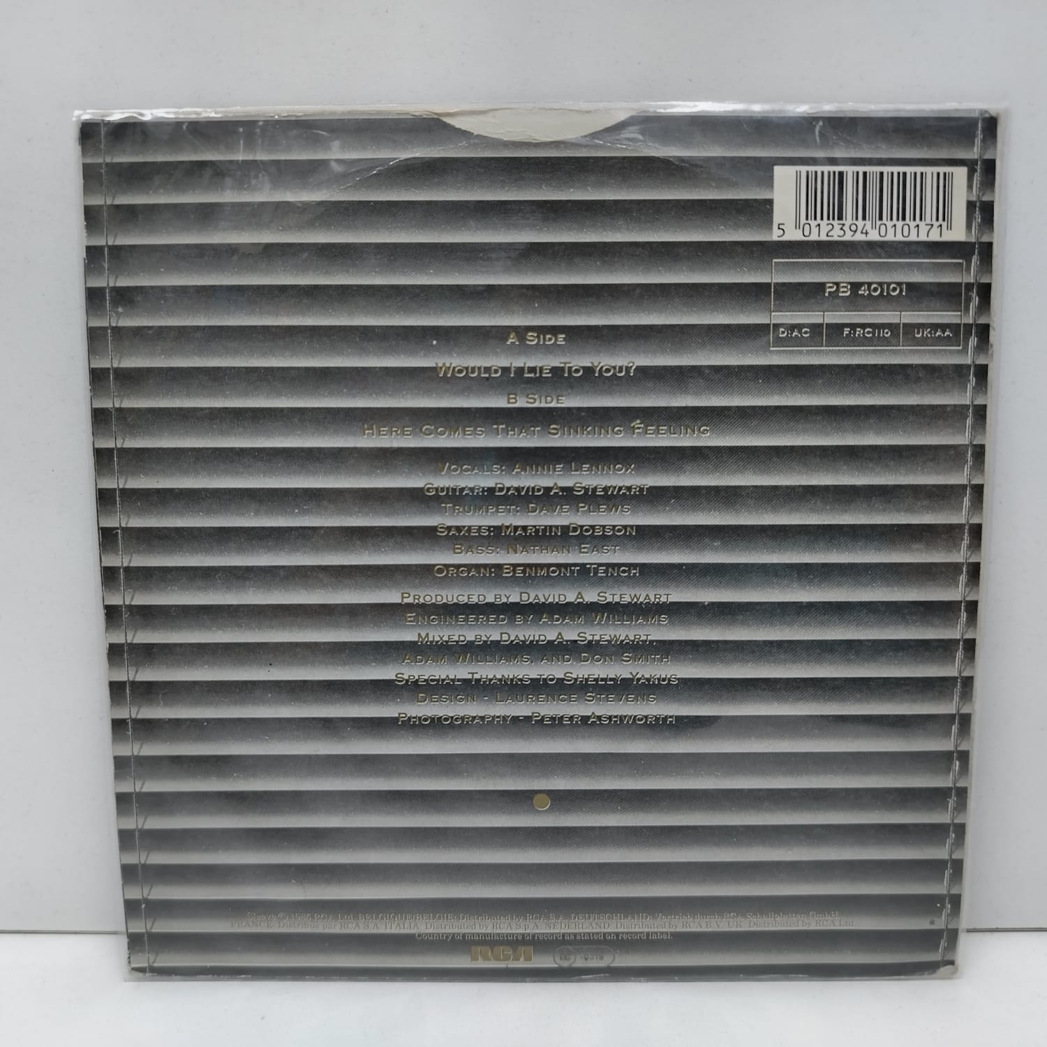 Eurythmics – Would I Lie To You? (LP 45 Rpm) - Imagen 2