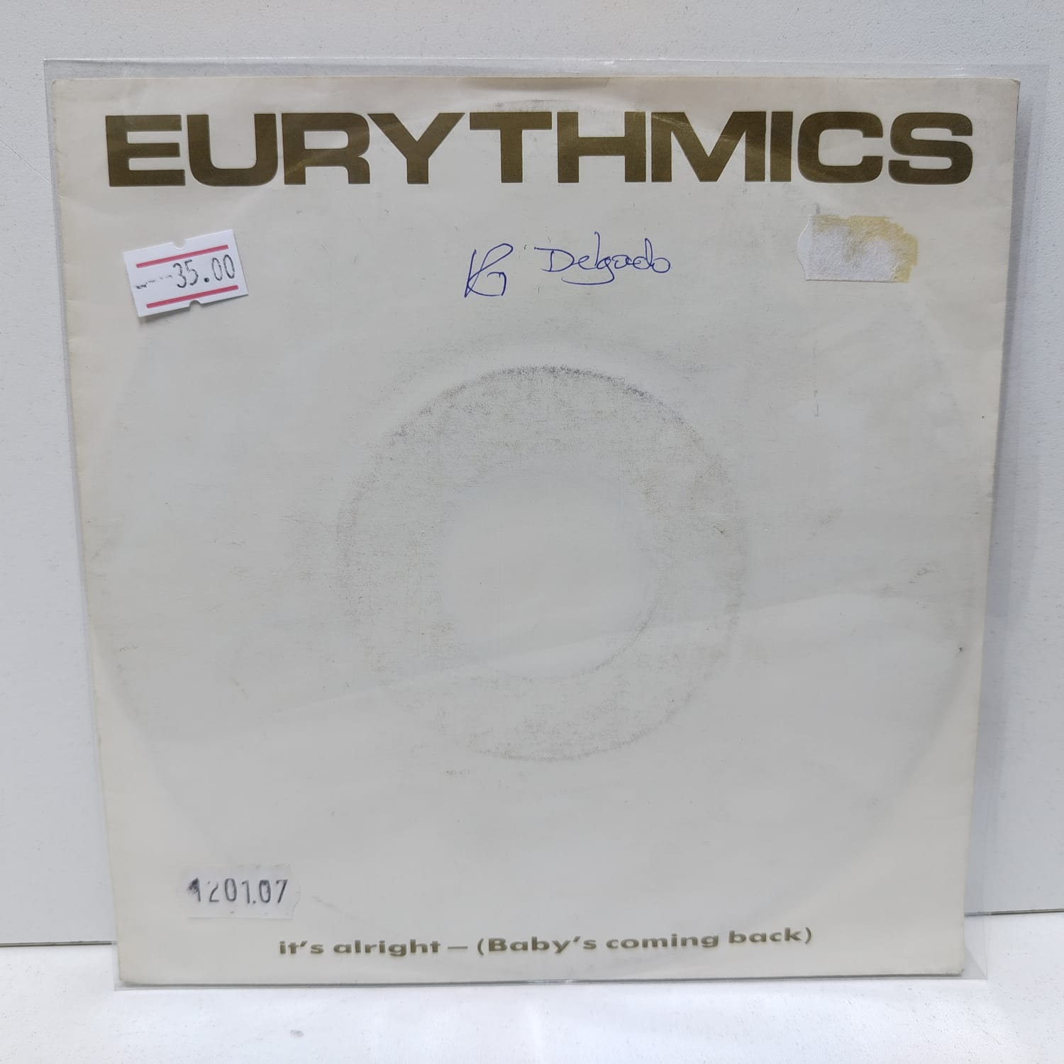 Eurythmics – Its Alright (babys coming back) (LP 45 Rpm)