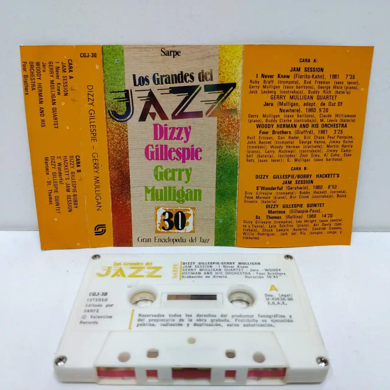 LOS GRANDES DEL JAZZ (CASSETTE)