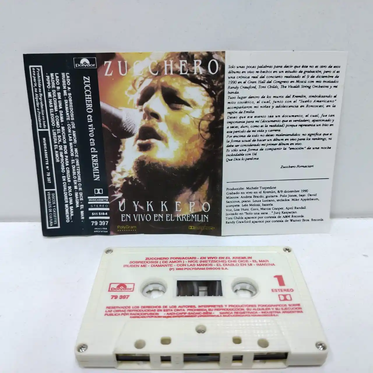 Zucchero – En Vivo En El Kremlin (CASSETTE)