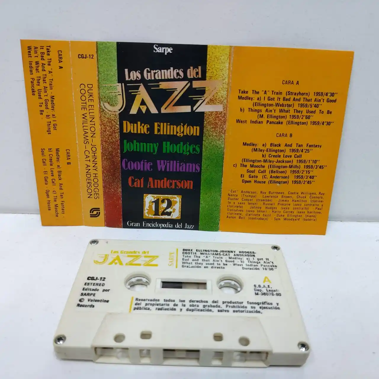 LOS GRANDES DEL JAZZ (CASSETTE)