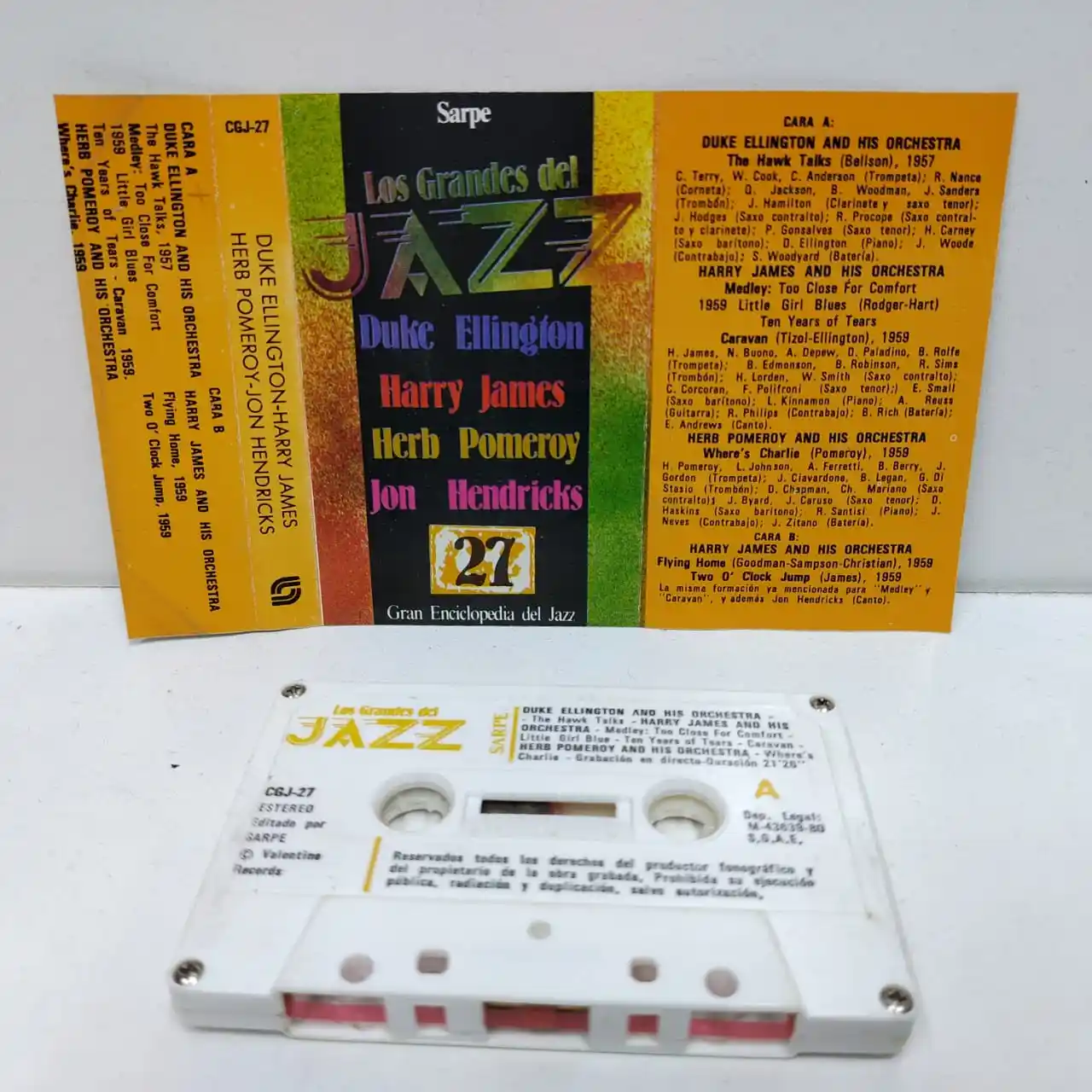 LOS GRANDES DEL JAZZ (CASSETTE)