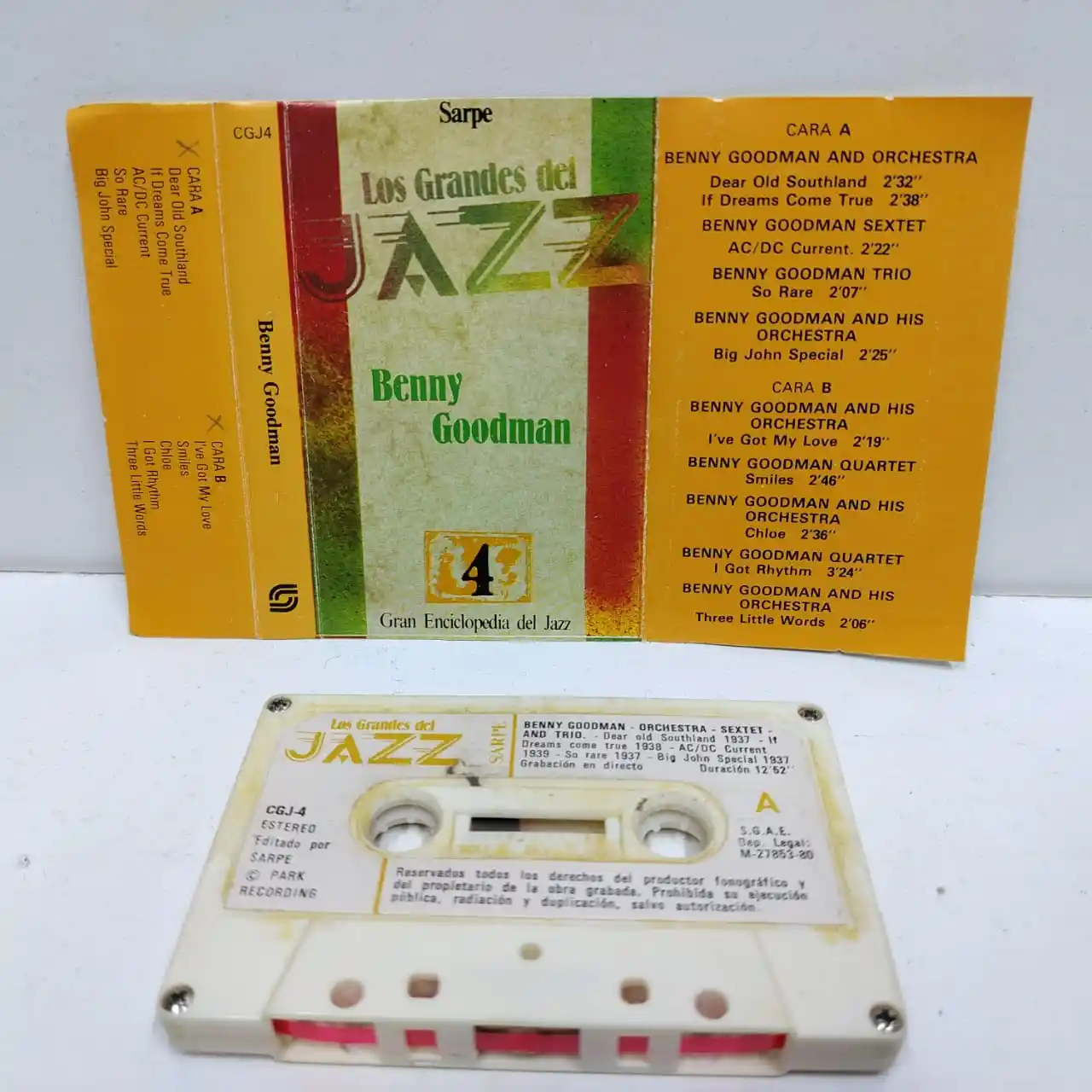 LOS GRANDES DEL JAZZ (CASSETTE)