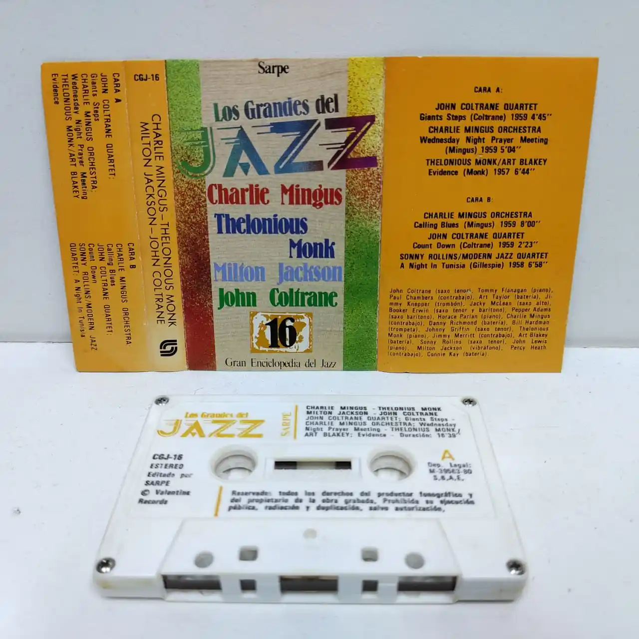 LOS GRANDES DEL JAZZ (CASSETTE)