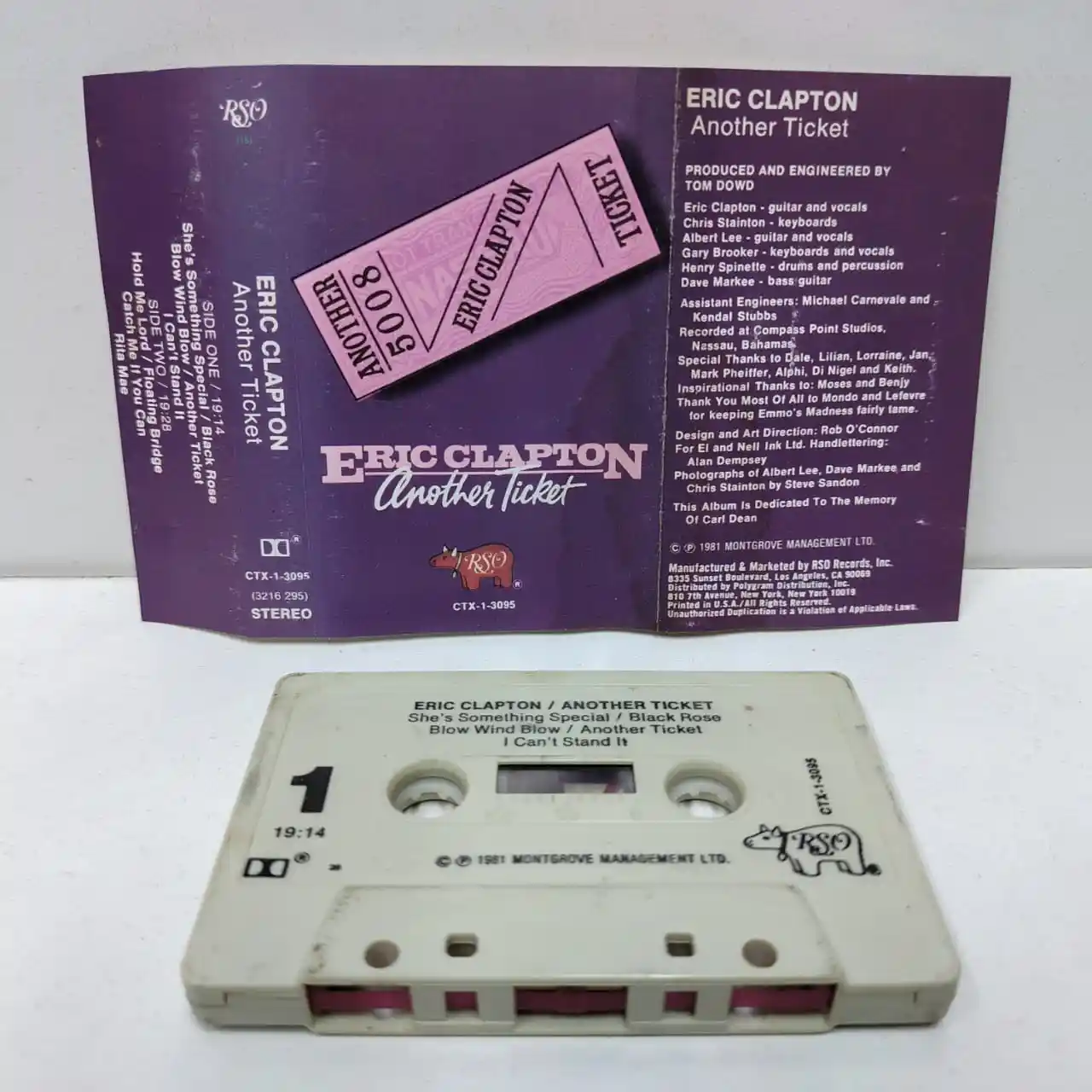Eric Clapton – Another Ticket (CASSETTE)