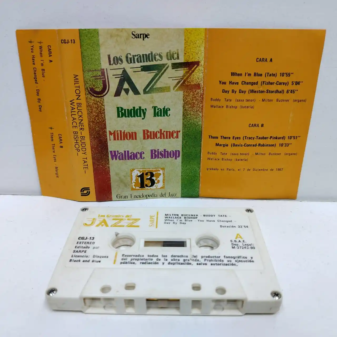 LOS GRANDES DEL JAZZ (CASSETTE)