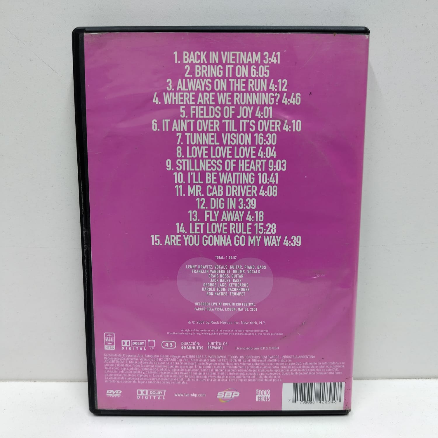 Lenny Kravitz – Live In Lisbon 2008 (DVD) - Imagen 2