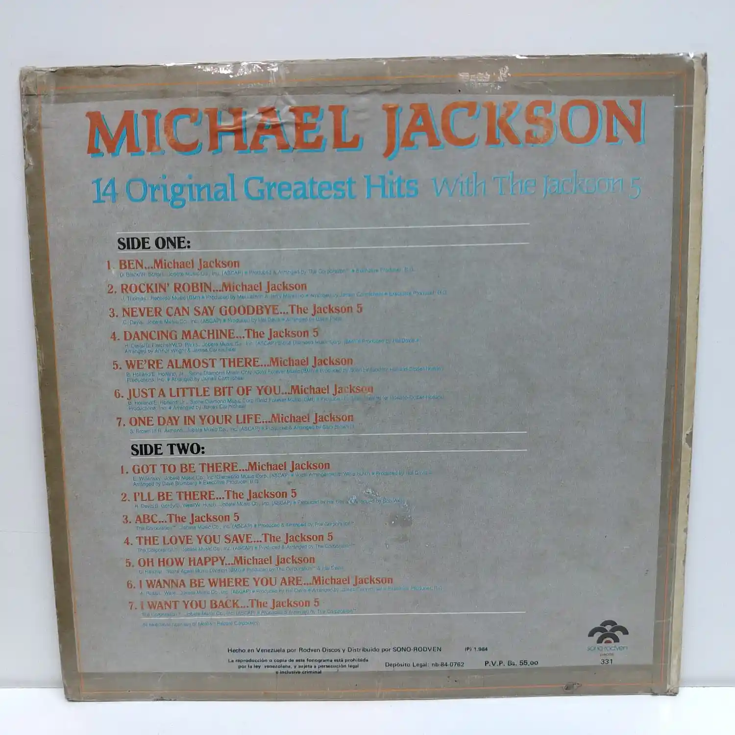 Michael Jackson – 14 Original The Jackson 5 (LP EPOCA) - Imagen 2