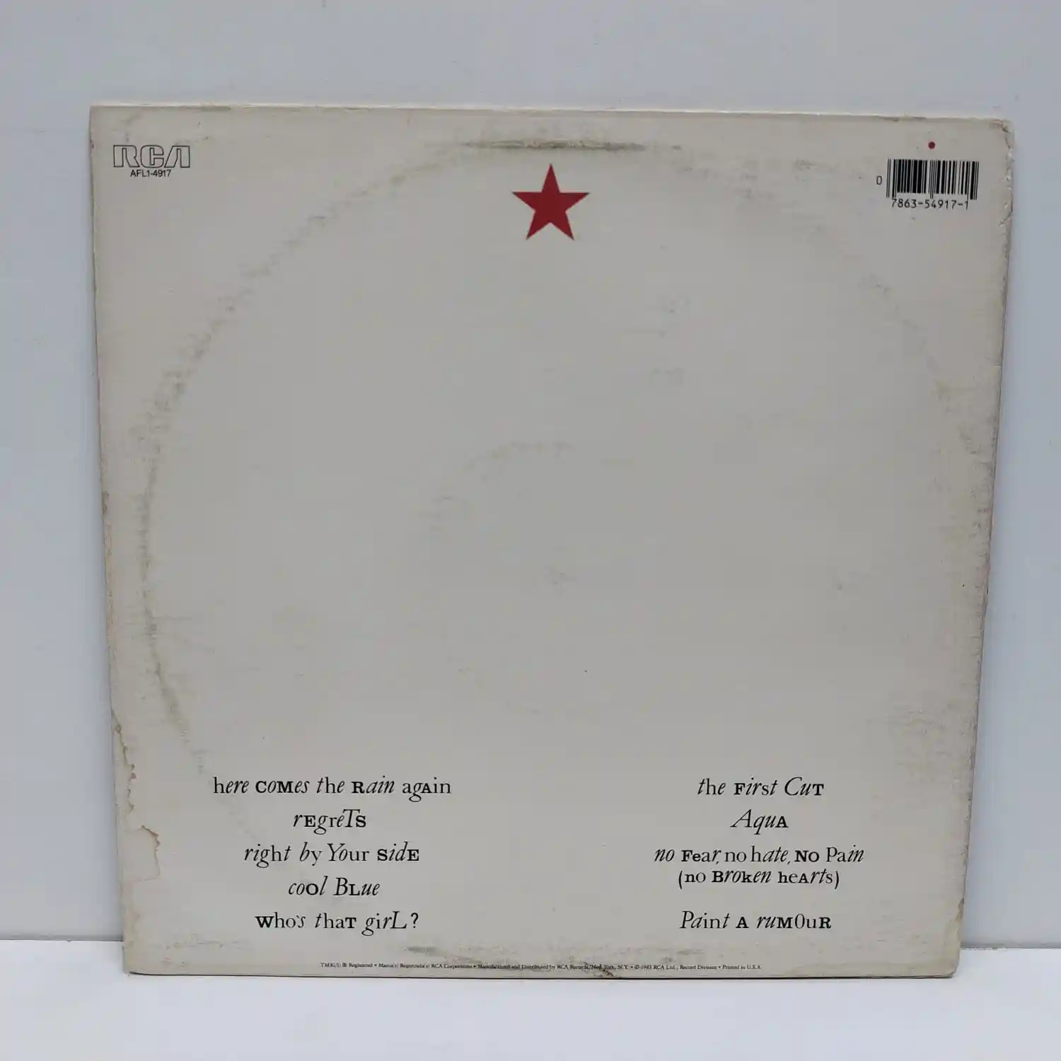 Eurythmics – Touch (LP EPOCA) - Imagen 2