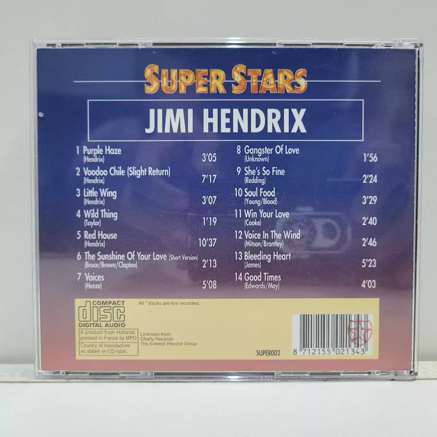 Jimi Hendrix – Super Stars (CD) - Imagen 3