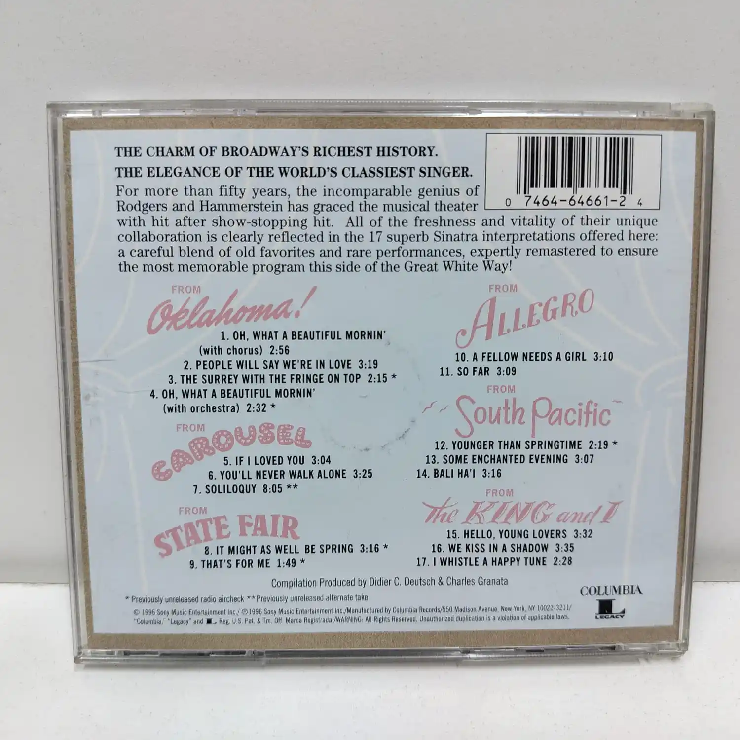 Frank Sinatra – Sinatra Sings Rodgers ….(CD) - Imagen 2