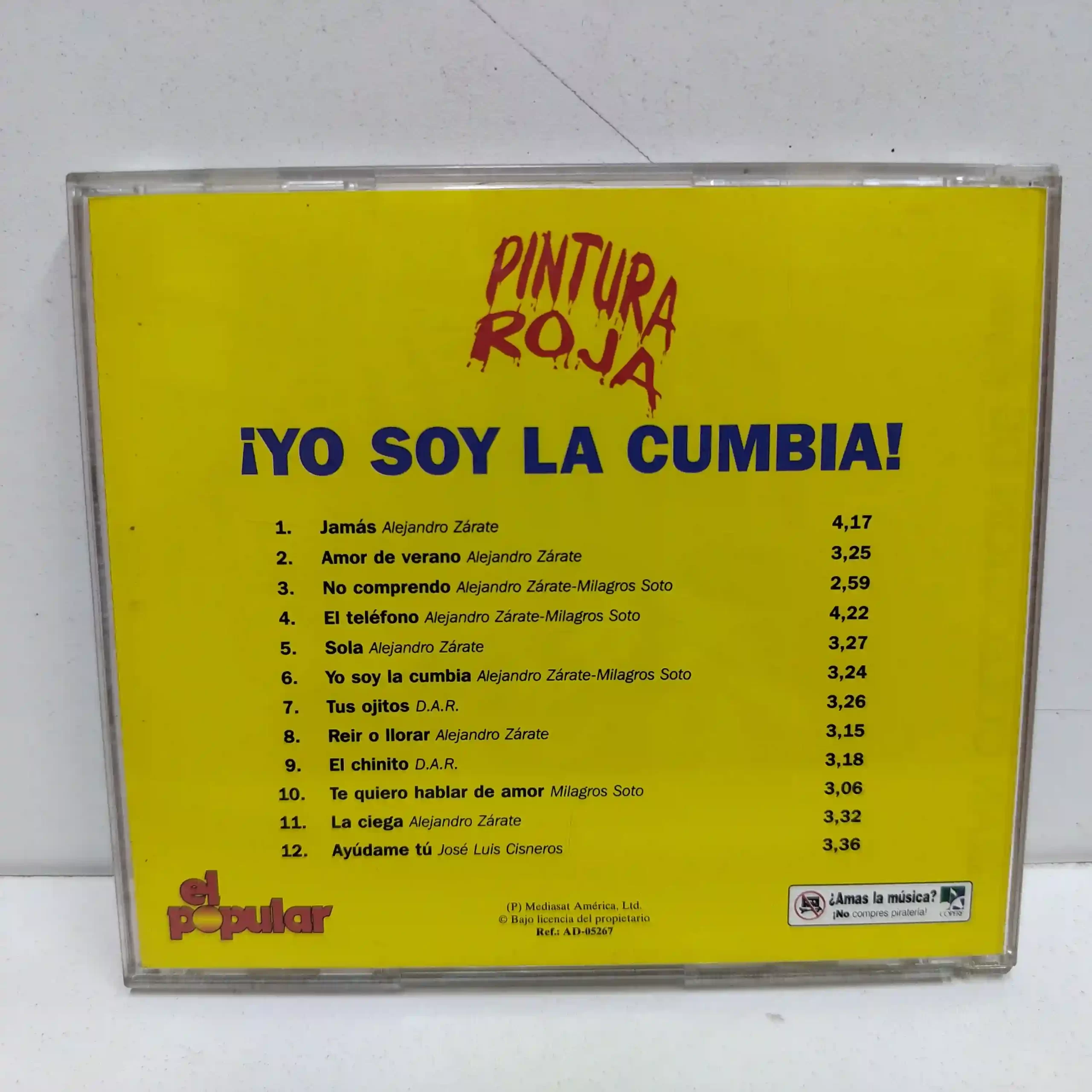 Pintura Roja – Yo Soy La Cumbia (CD) - Imagen 2