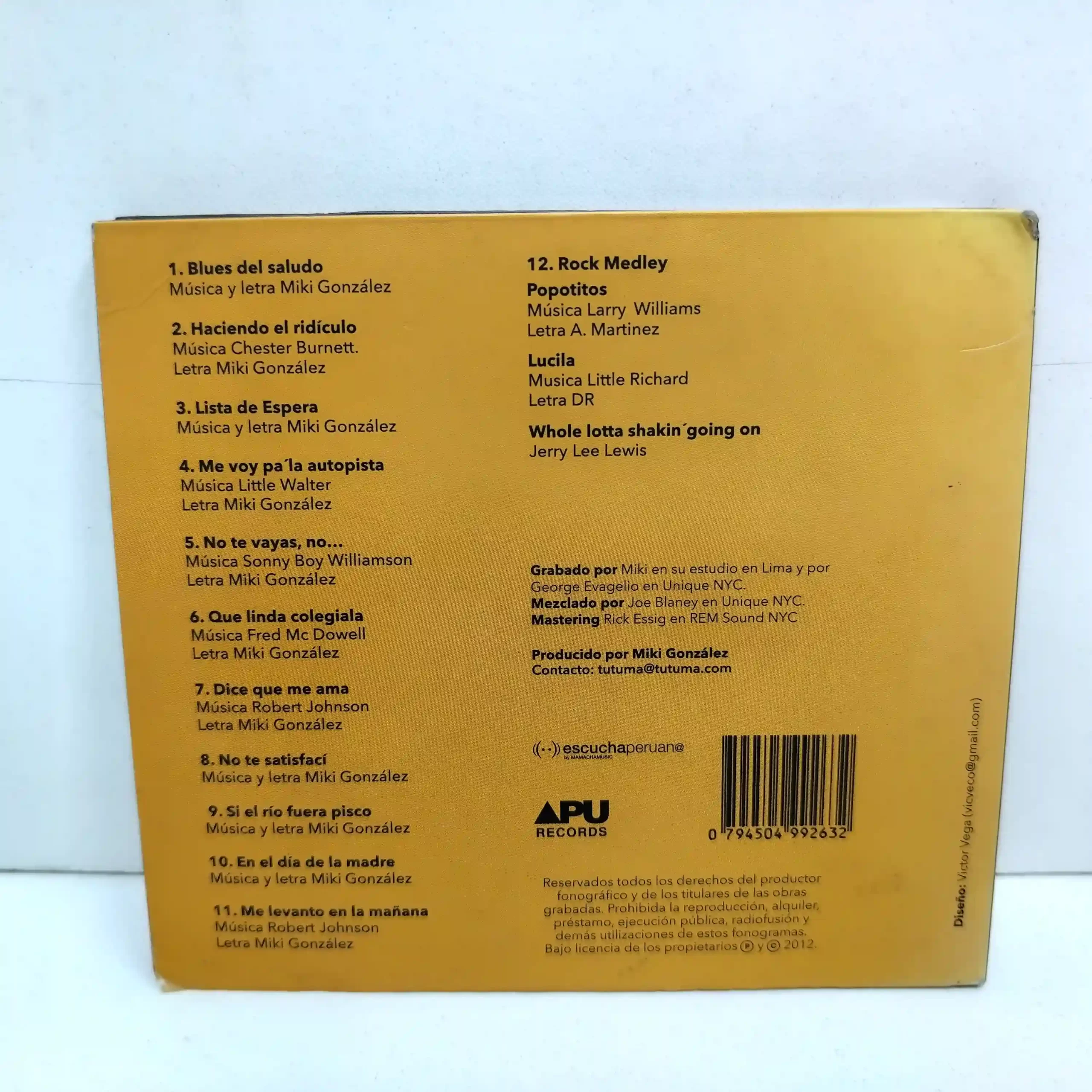 Miki Gonzalez – González Blues (CD) - Imagen 2