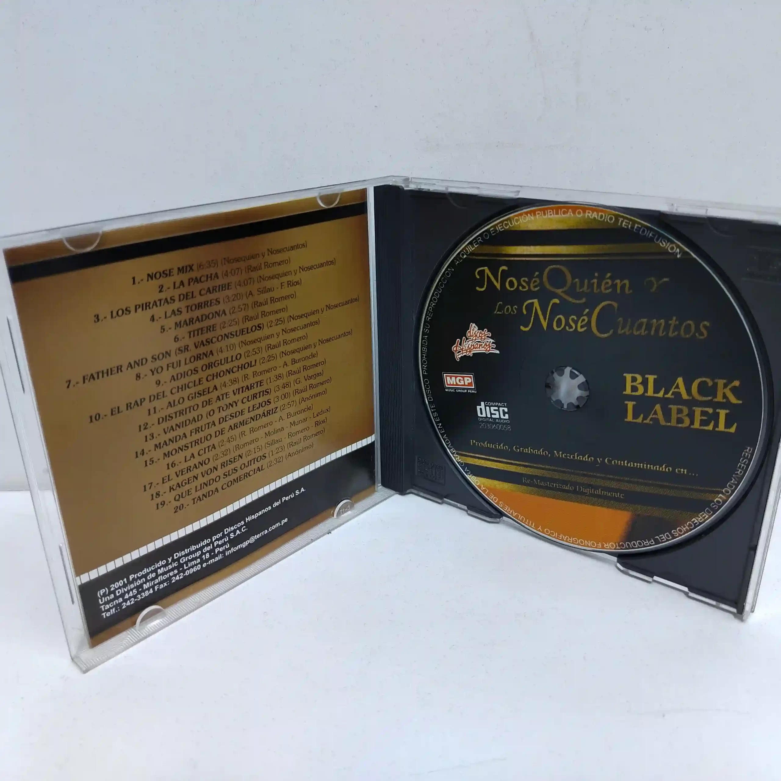 NoSeQuien Y Los NoSeCuantos – Black Label (CD) - Imagen 3