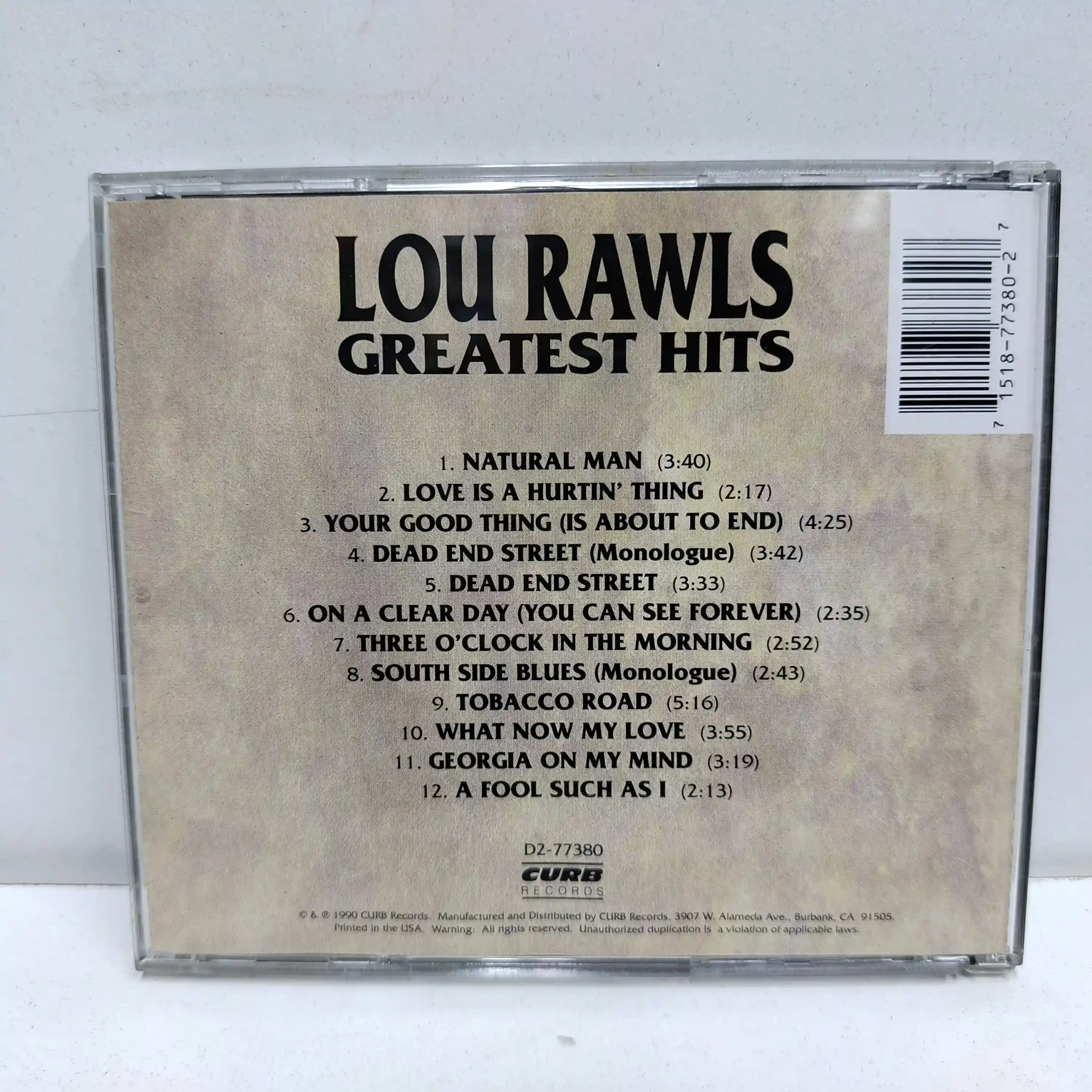 Lou Rawls – Greatest Hits (CD) - Imagen 2