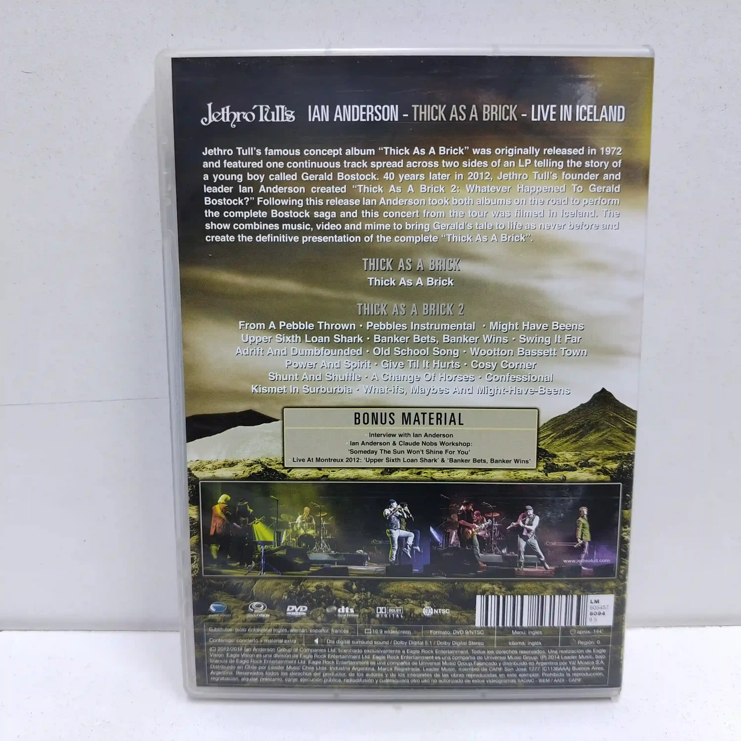 Ian Anderson – Thick As A Brick Live In Iceland (DVD) - Imagen 2