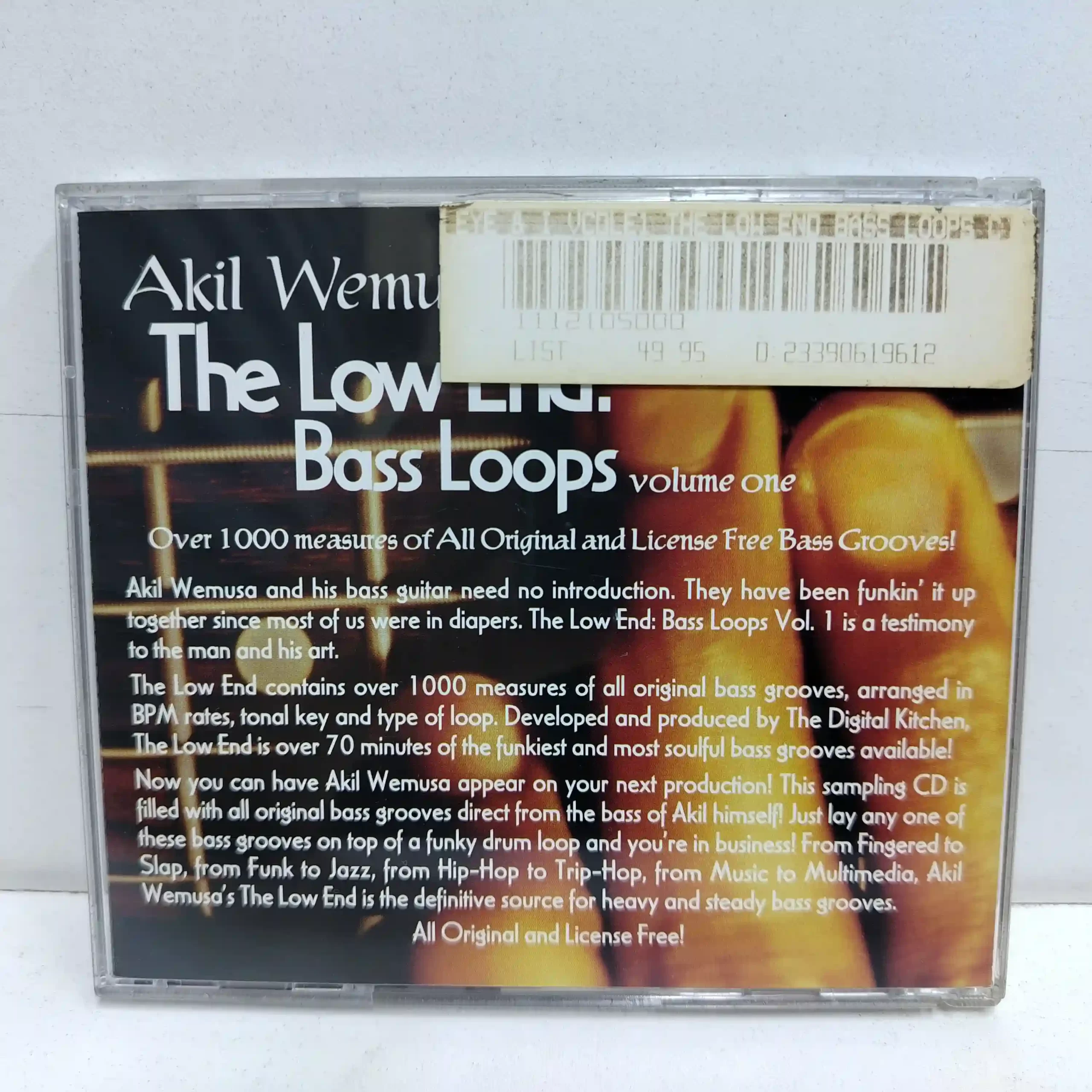 Akil Wemusa – The Low End Bass Loops (CD) - Imagen 2
