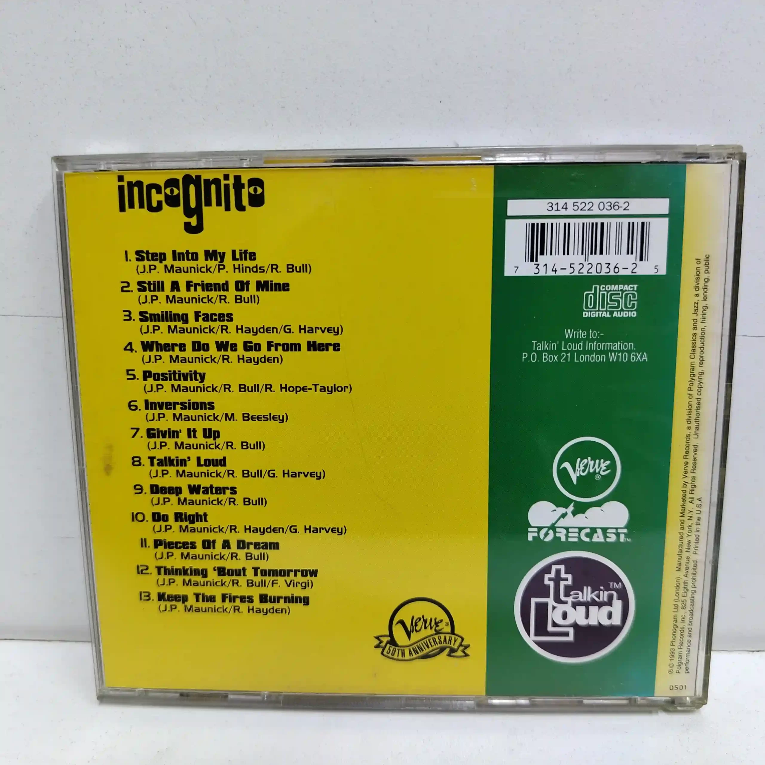 Incognito – Positivity (CD) - Imagen 2