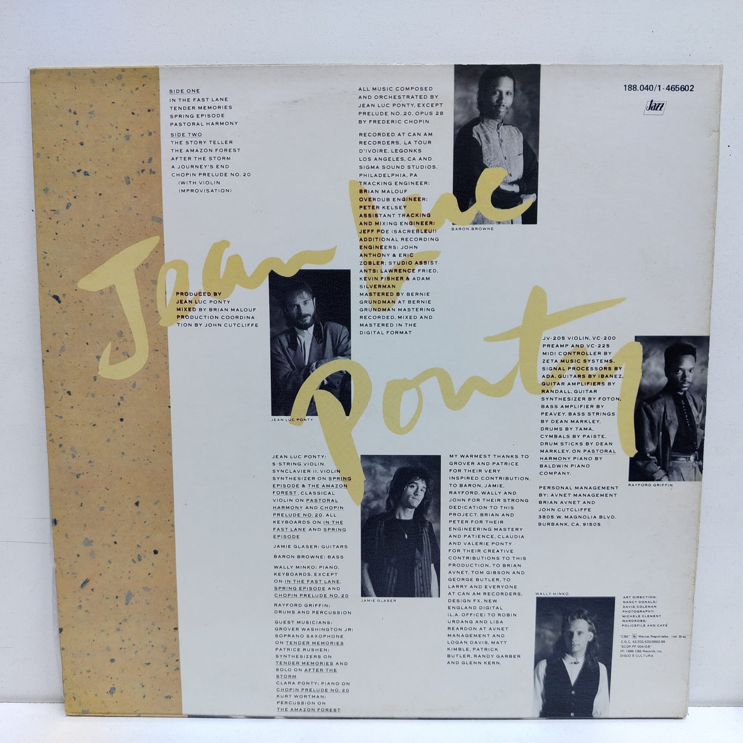 Jean-Luc Ponty – Storytelling (LP EPOCA) - Imagen 2
