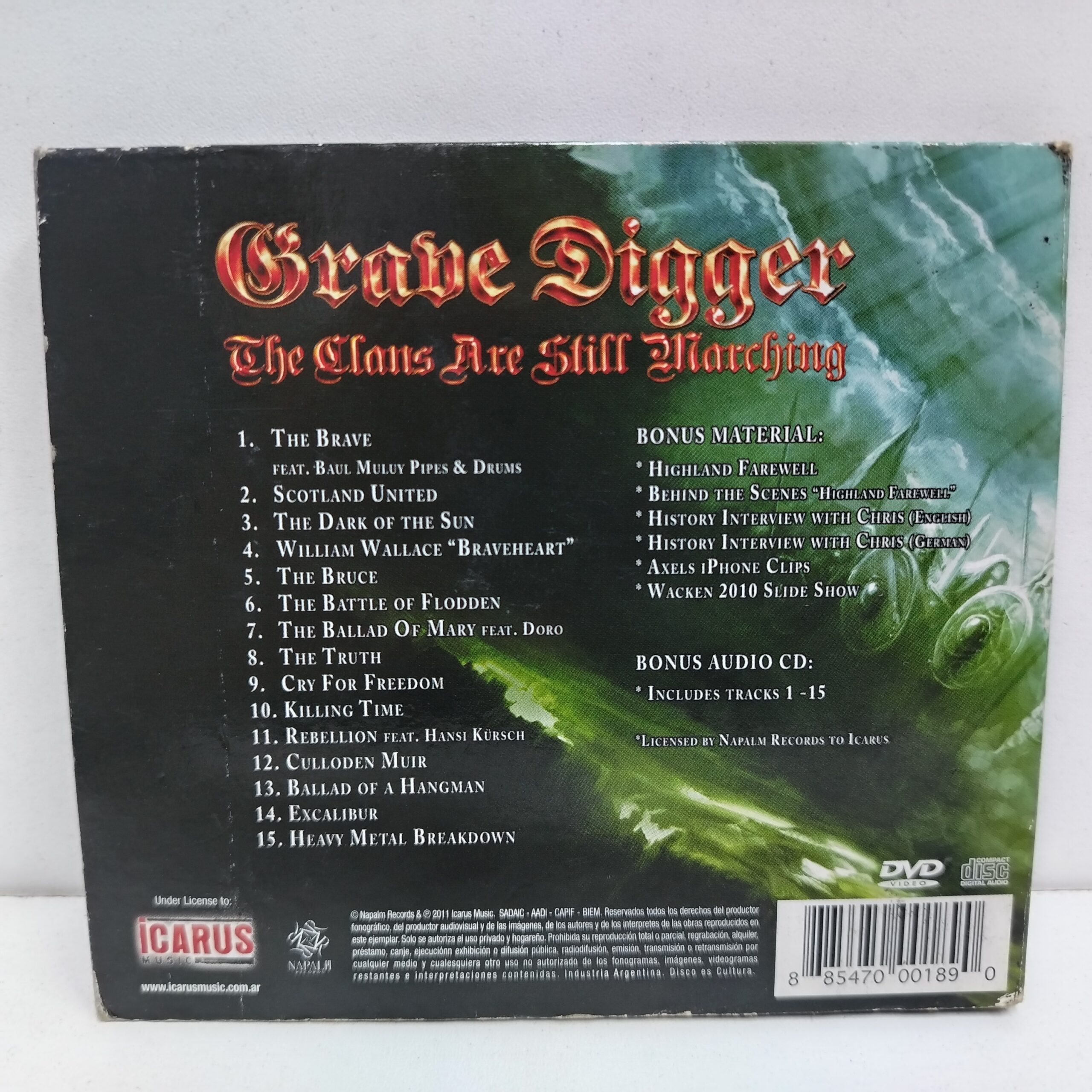 Grave Digger – The Clans Are Still Marching (CD+DVD) - Imagen 2