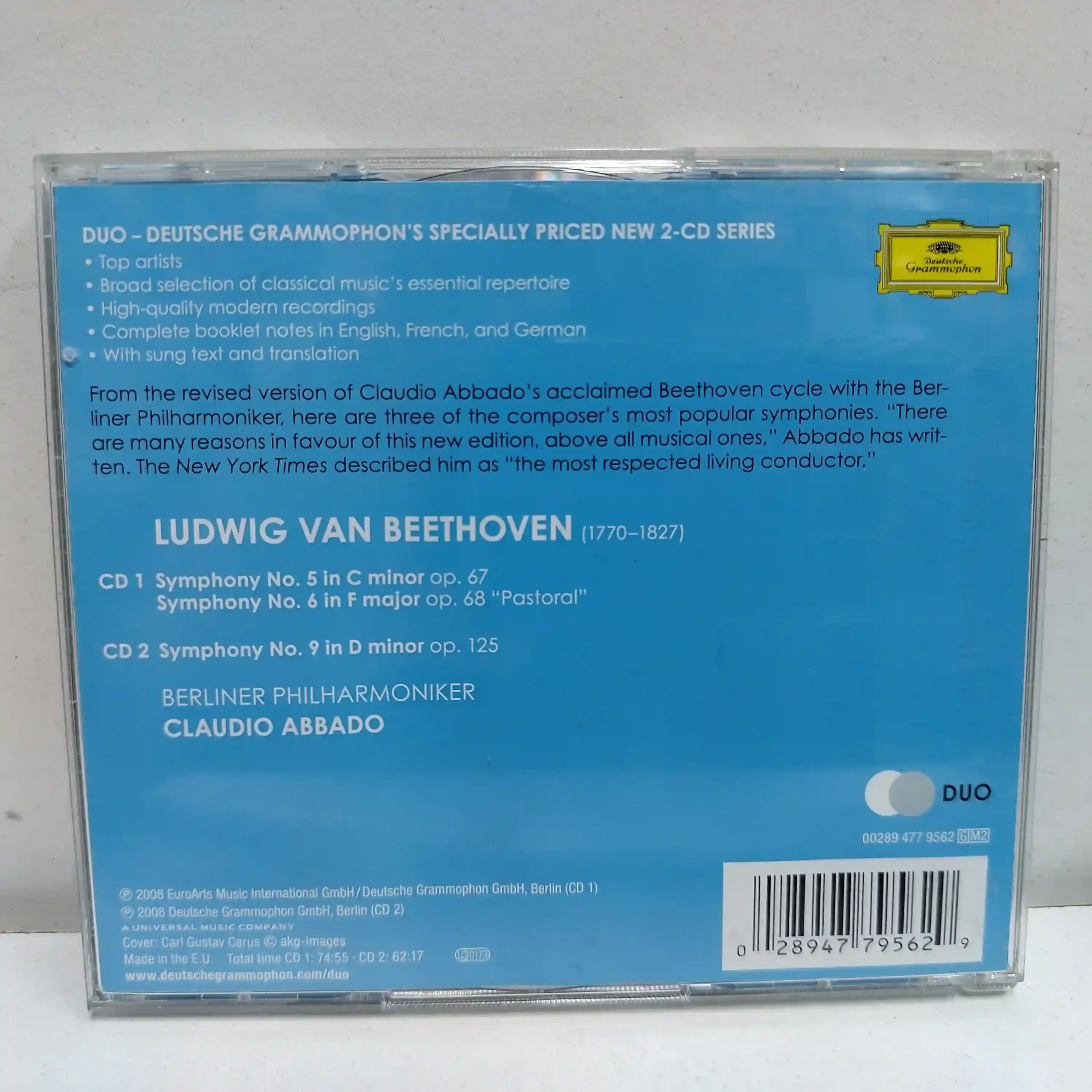 Beethoven – Claudio Abbado – Symphonies Nos. 5, 6 (CD) - Imagen 2