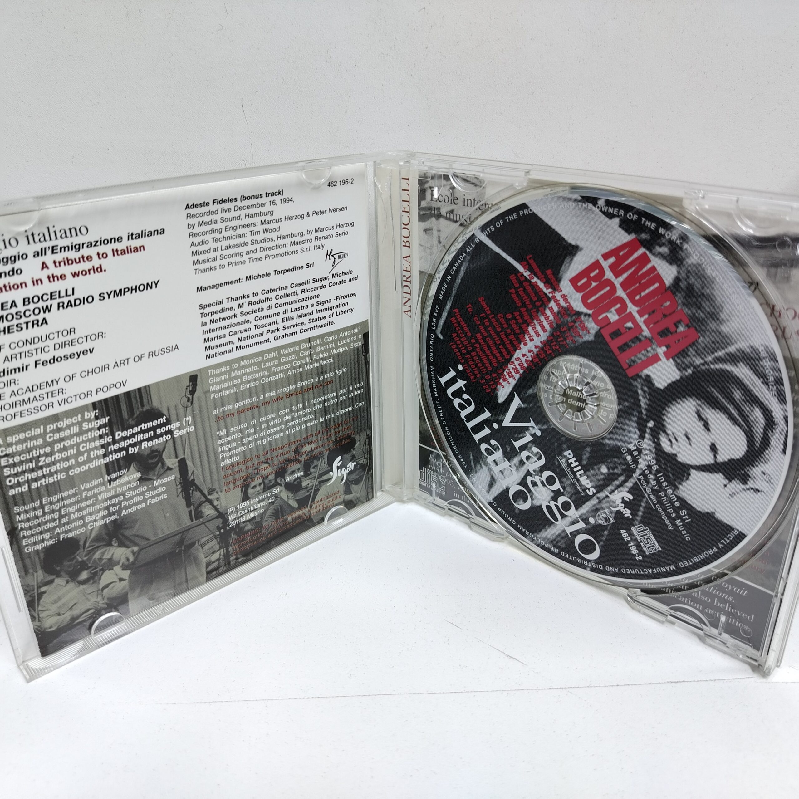 Andrea Bocelli – Viaggio Italiano (CD) - Imagen 3