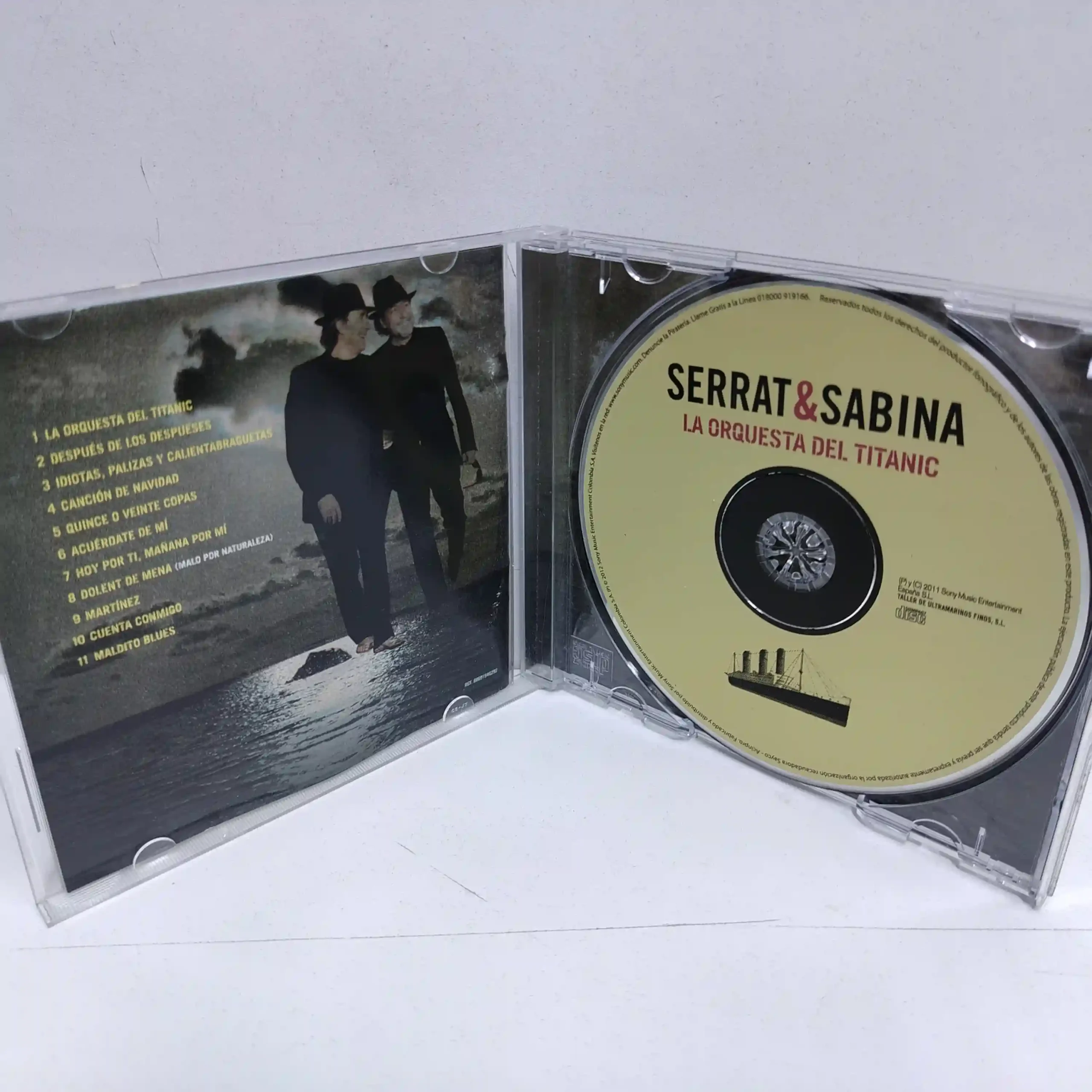 Joaquin Sabina & Serrat – La Orquesta Del Titanic (CD) - Imagen 3