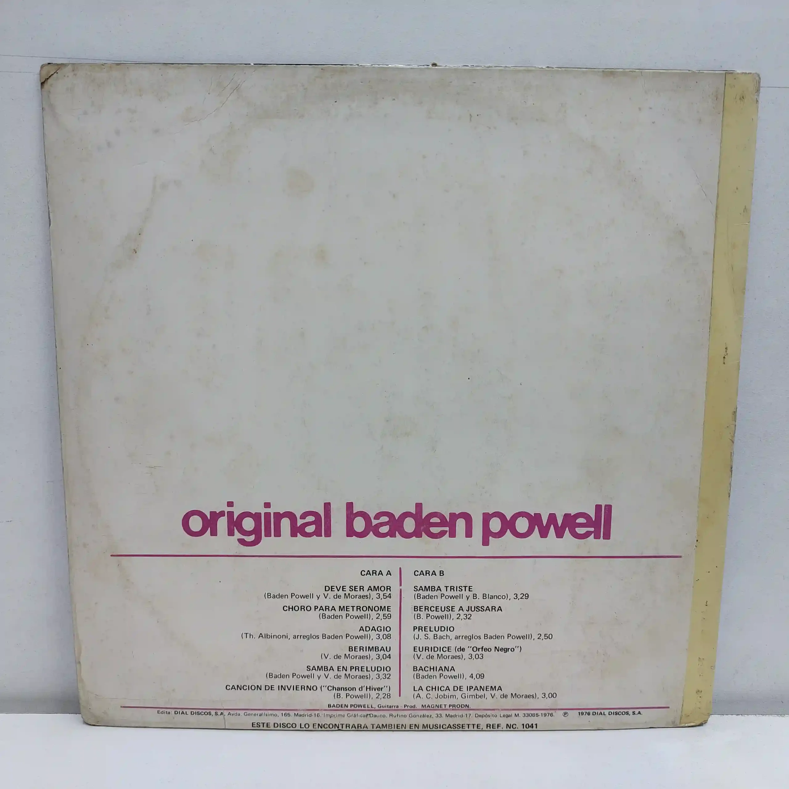 Baden Powell – Original Baden Powell (LP EPOCA) - Imagen 2