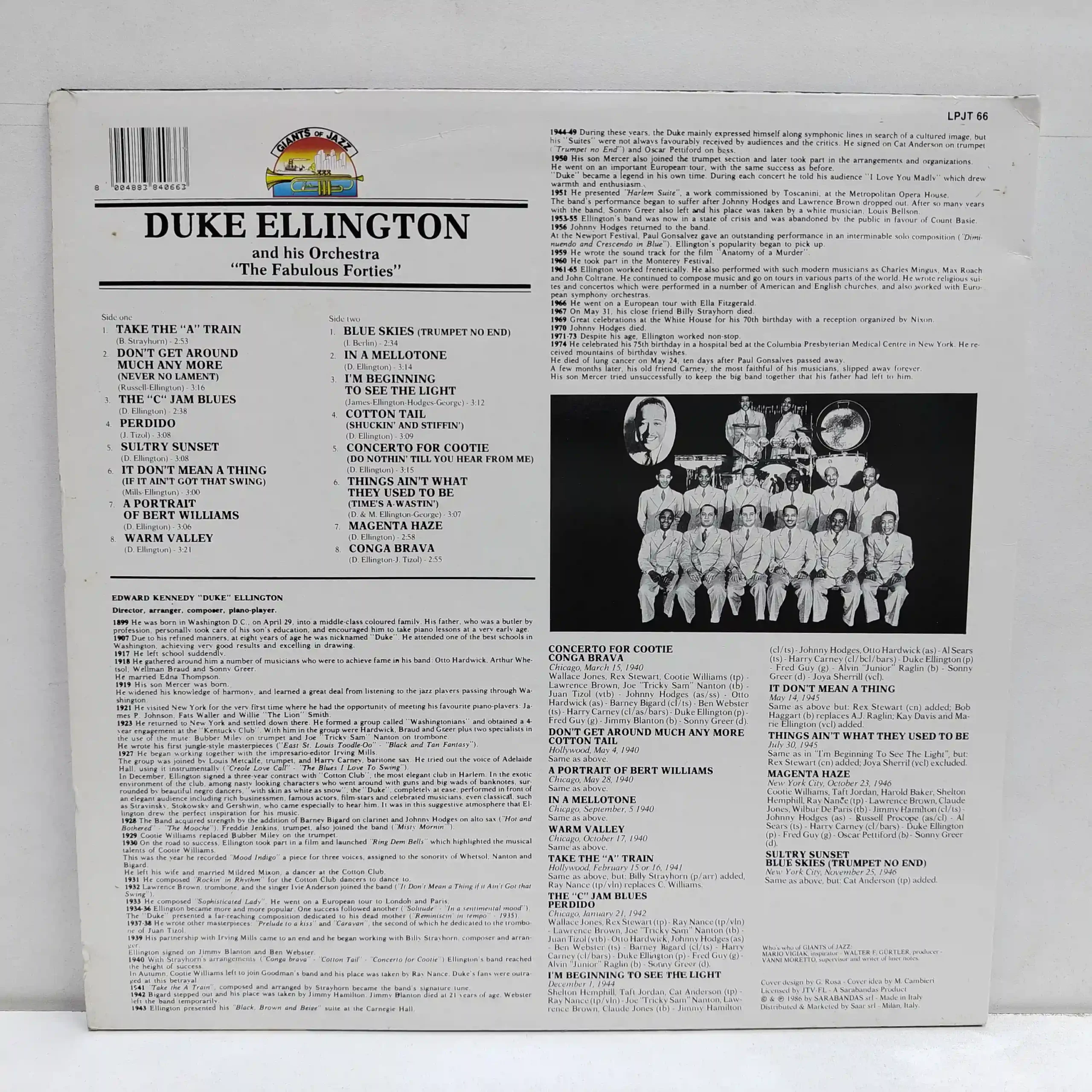 Duke Ellington – The Fabulous Forties (LP EPOCA) - Imagen 2