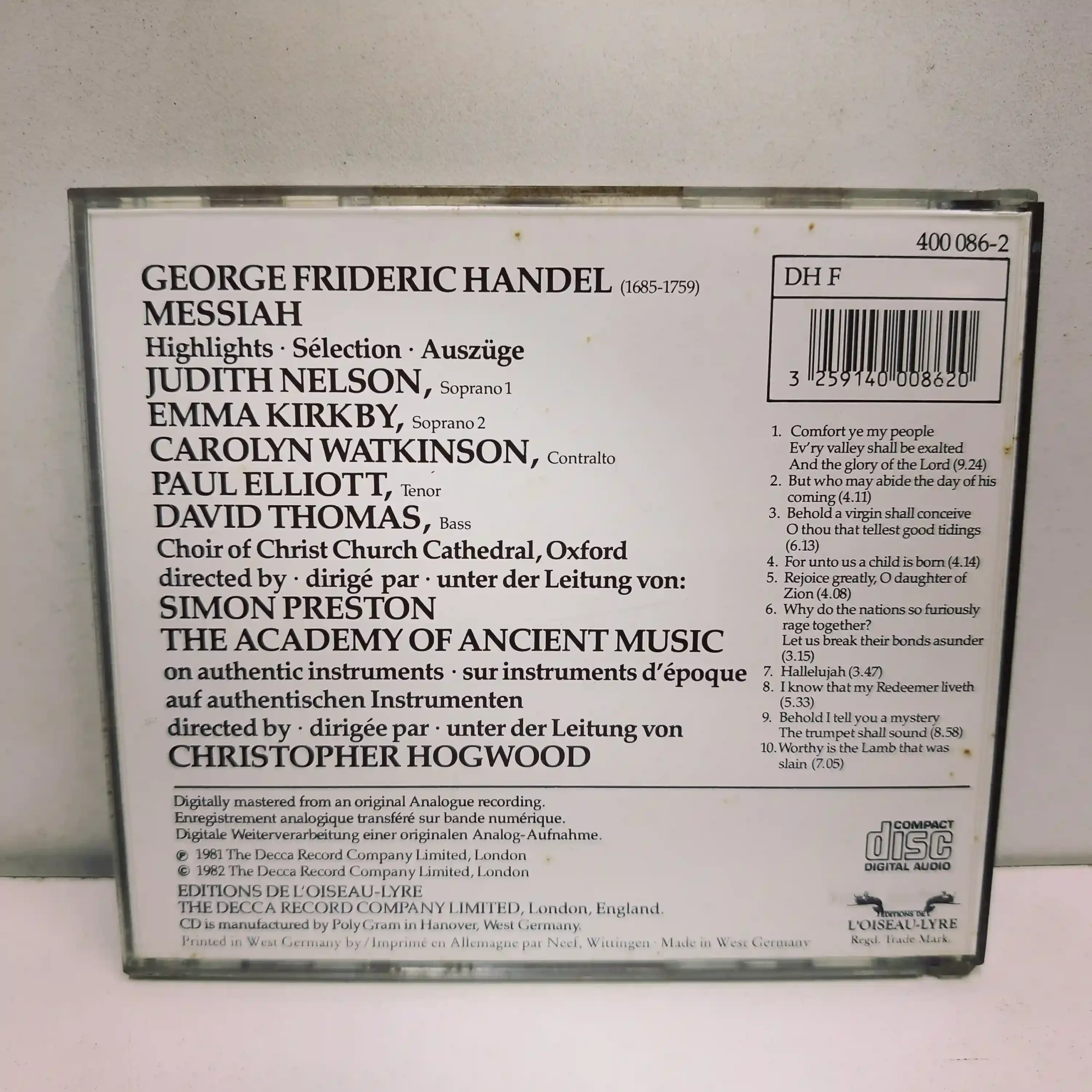 HANDEL (CD) - Imagen 2