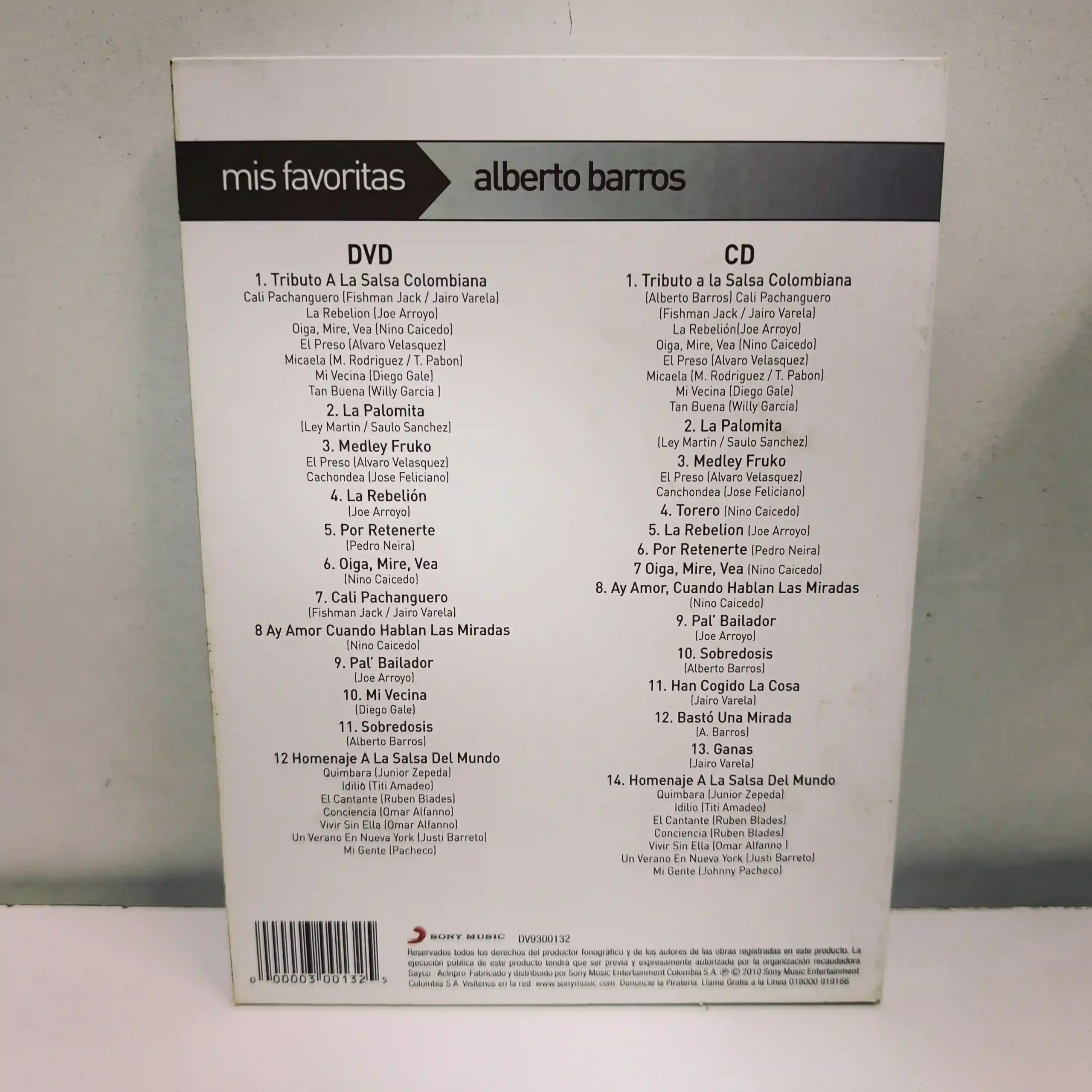 Alberto Barros – Lo Mejor de La Salsa (CD+DVD) - Imagen 2
