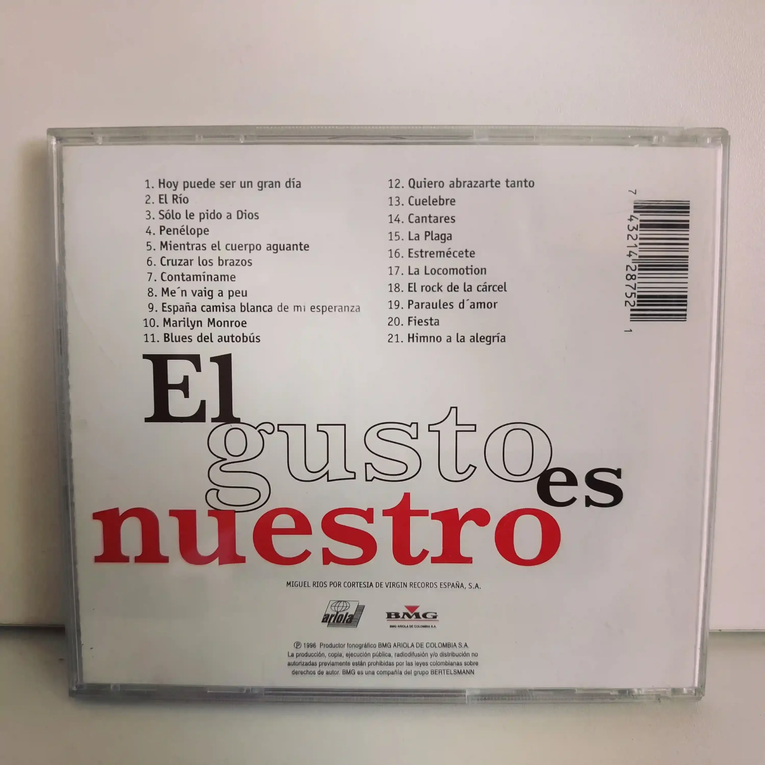 Ana Belén, Miguel Ríos, Víctor M, Serrat – El Gusto Es Nuestro (CD) - Imagen 2