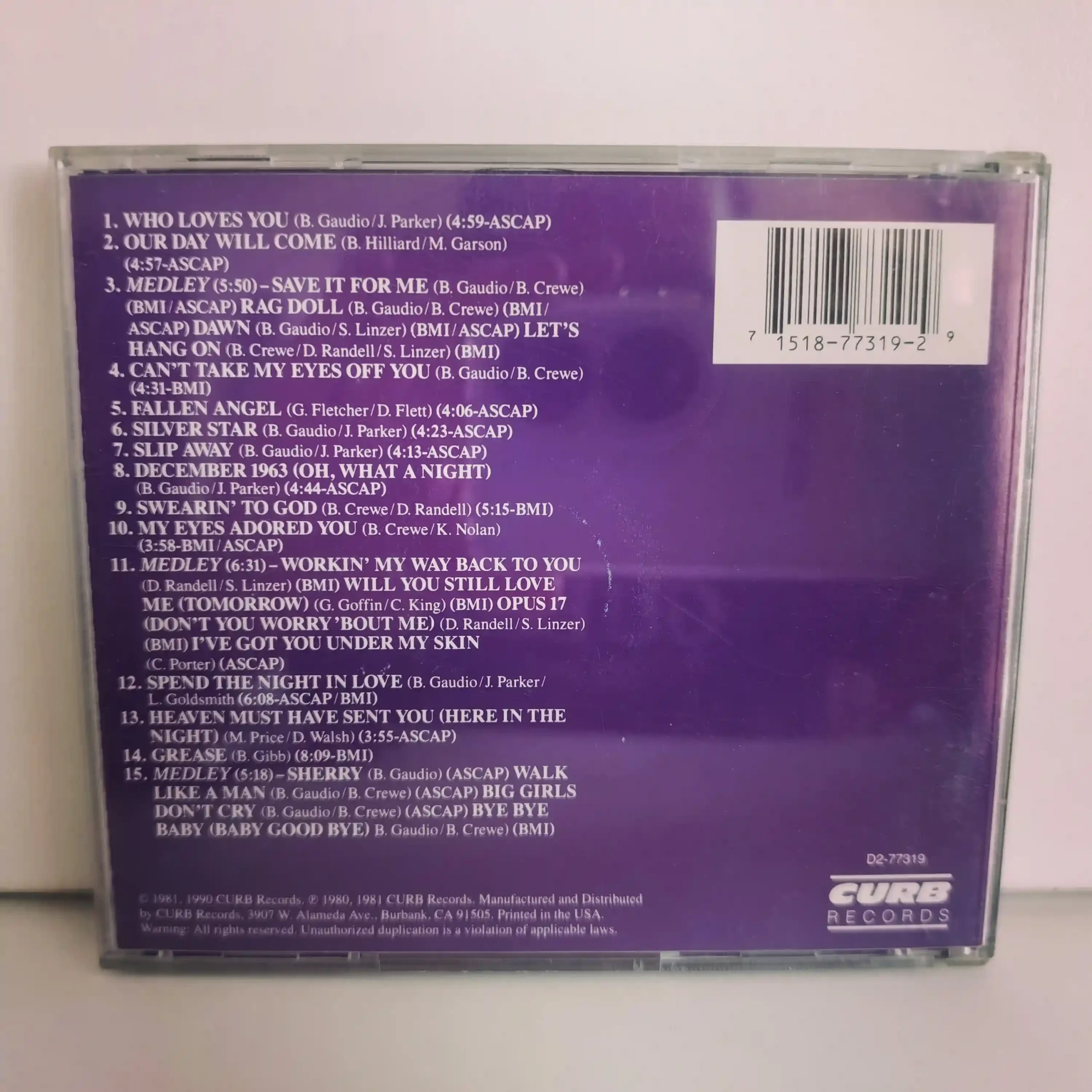 Frankie Valli And The Four Seasons – The 20 Greatest Hits (CD) - Imagen 2
