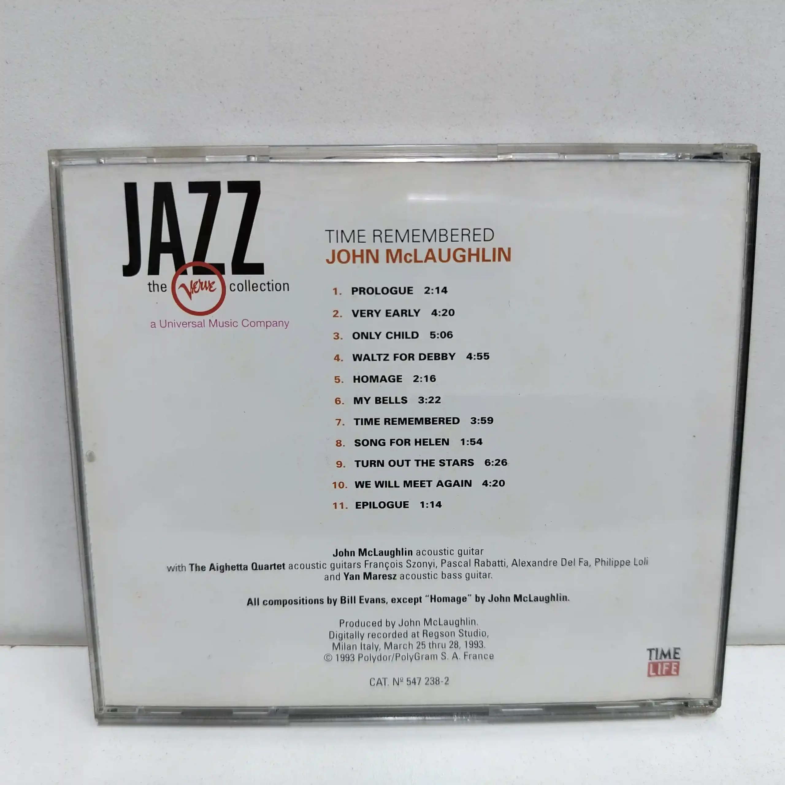 John McLaughlin – Time Remembered (CD) - Imagen 2