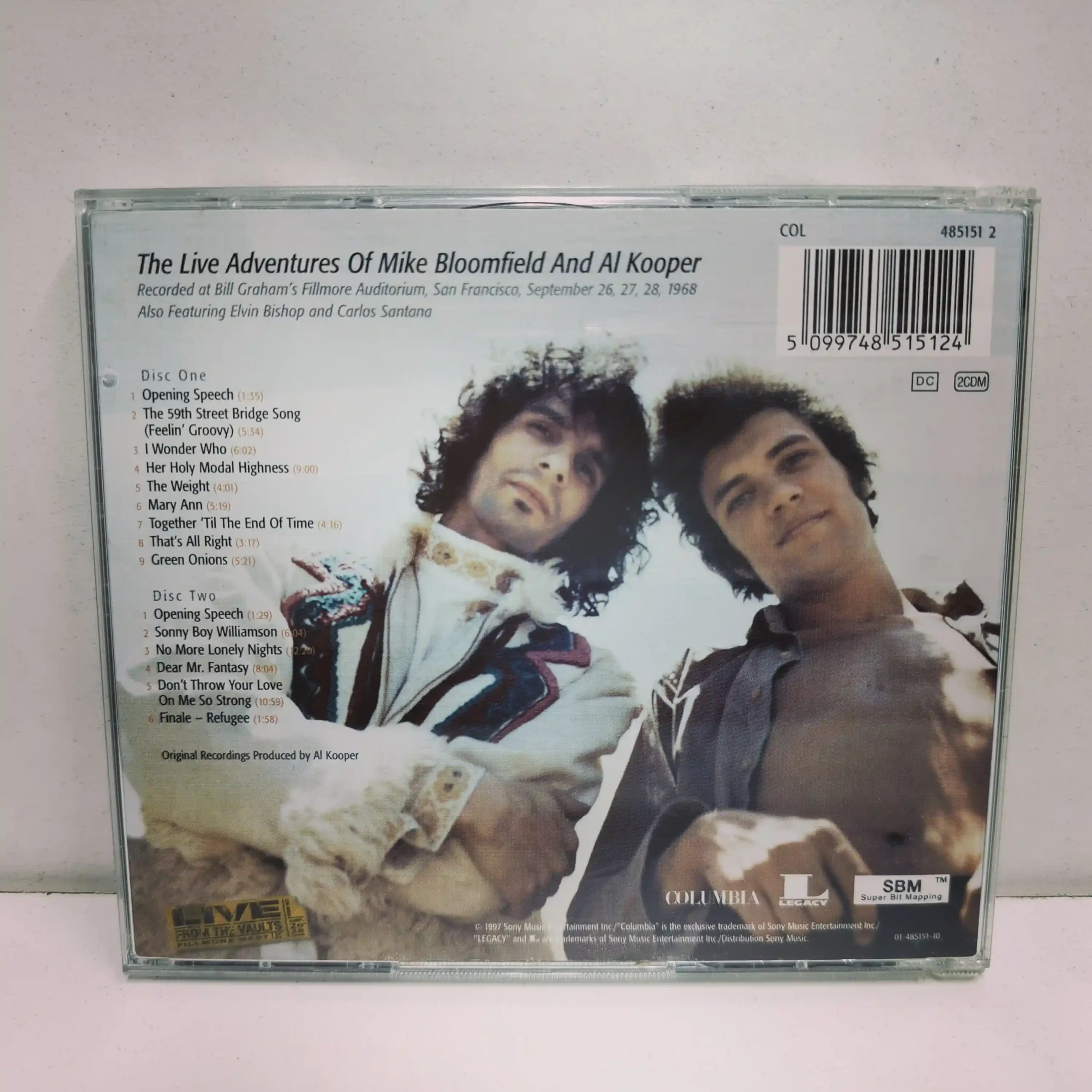 Mike Bloomfield And Al Kooper – The Live Adventures Of (2 CD´S) - Imagen 2
