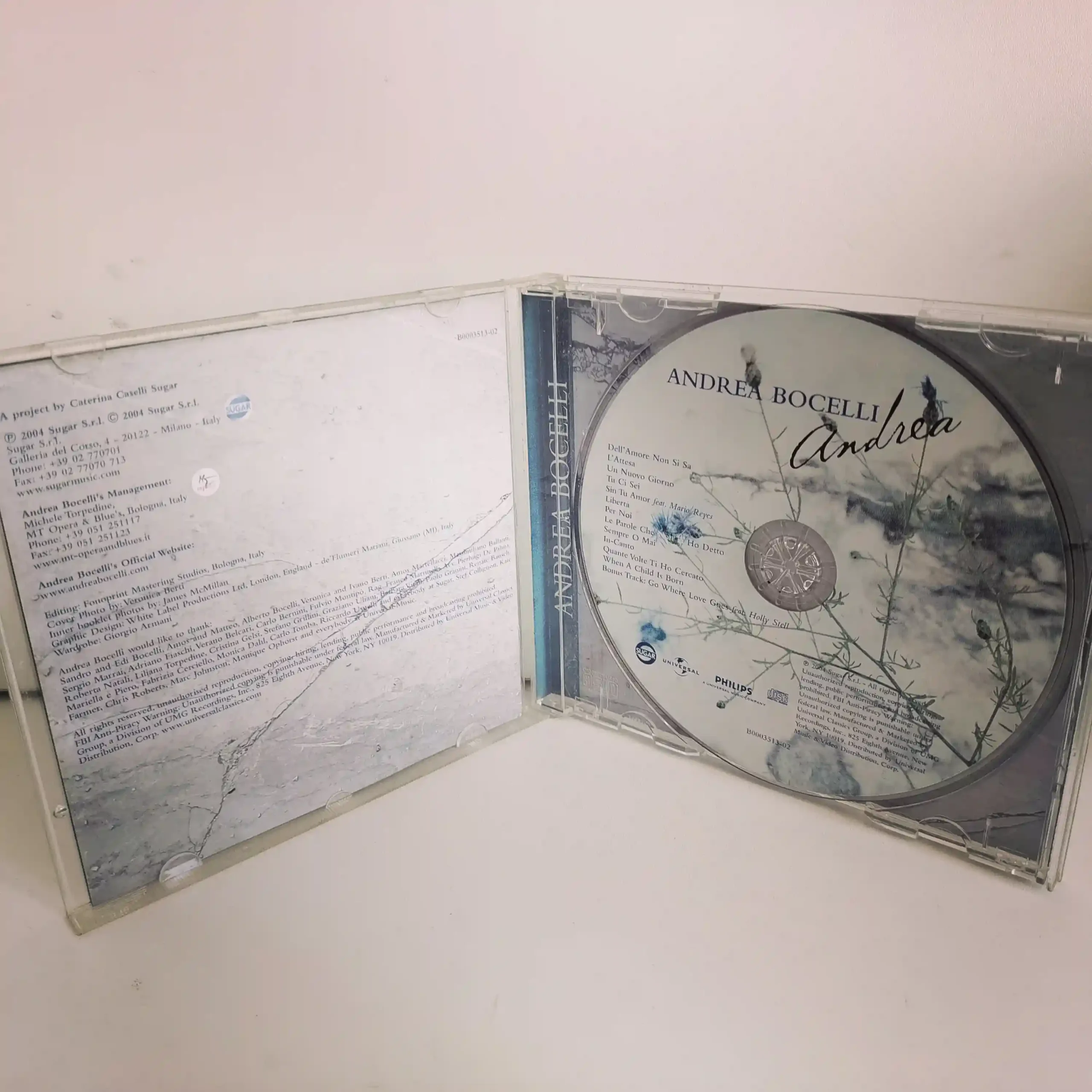Andrea Bocelli – Andrea (CD) - Imagen 3