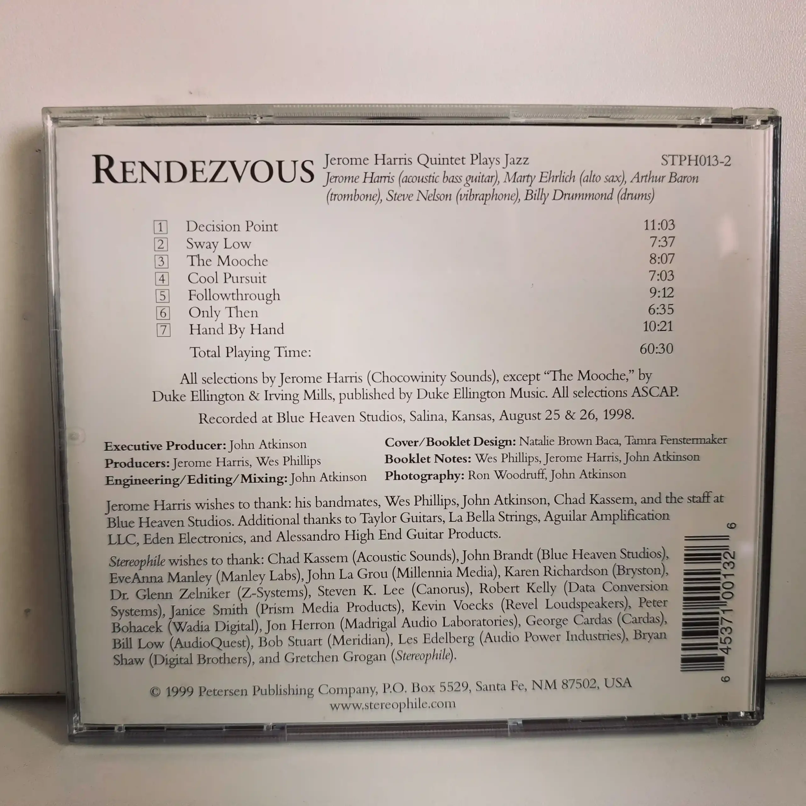 Jerome Harris Quintet – Rendezvous (CD) - Imagen 2