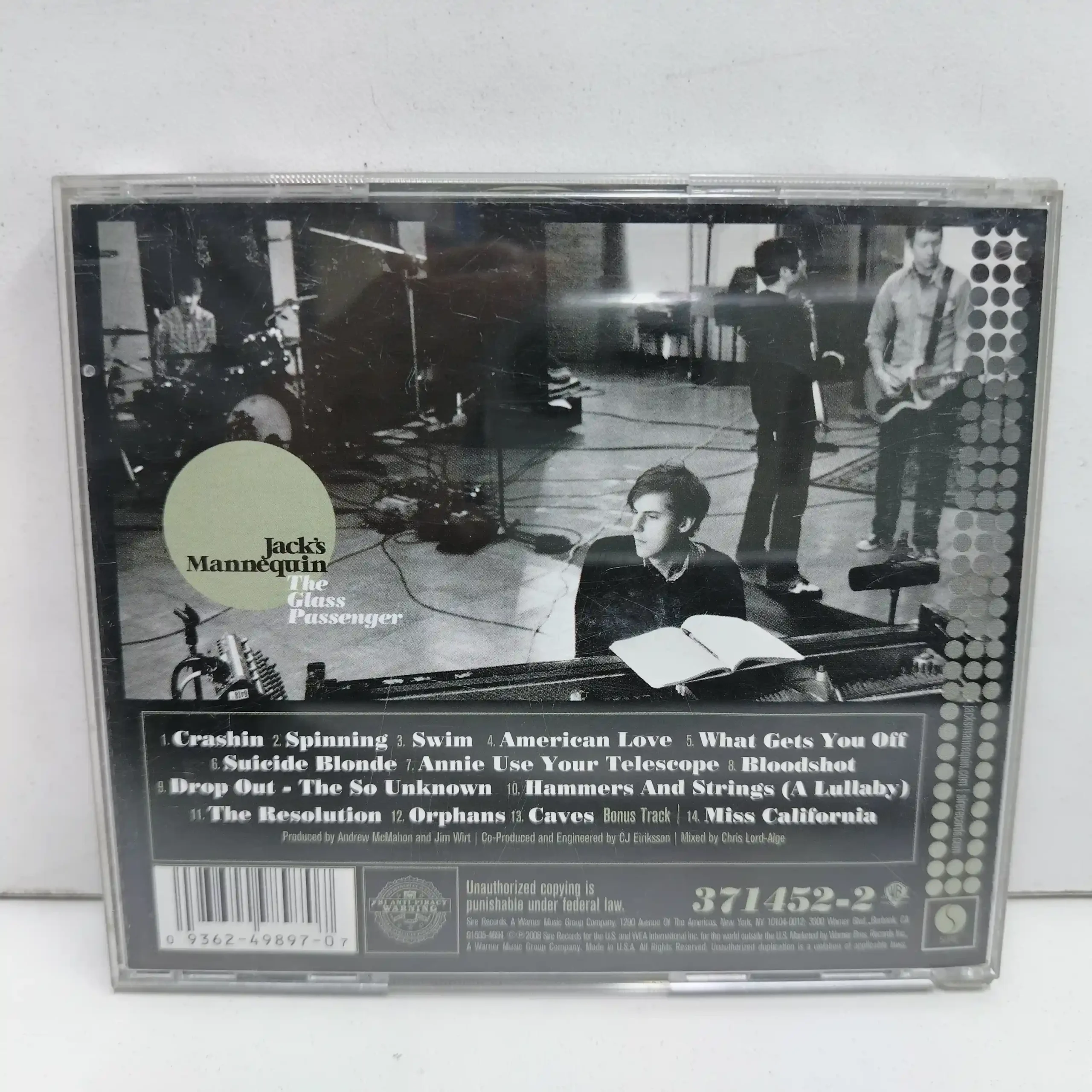 Jack’s Mannequin – The Glass Passenger (CD) - Imagen 2