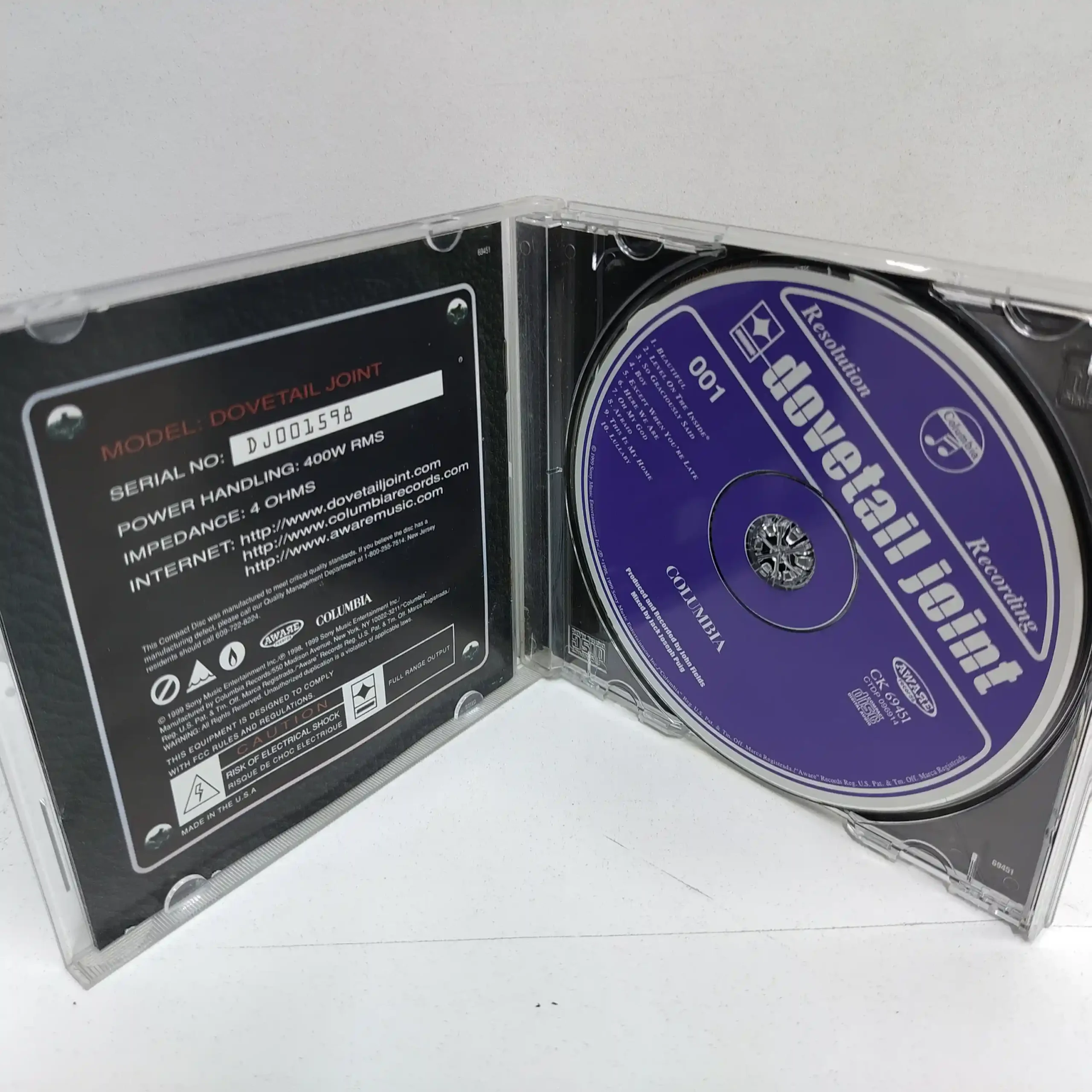 Dovetail Joint – 001 (CD) - Imagen 3