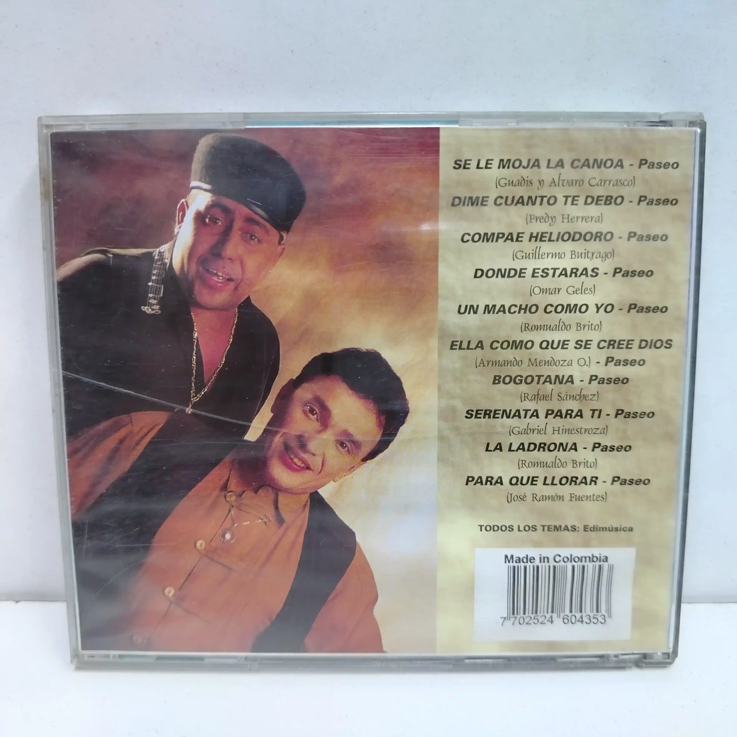 Los Embajadores Vallenatos – Mas internacionales (CD) - Imagen 2