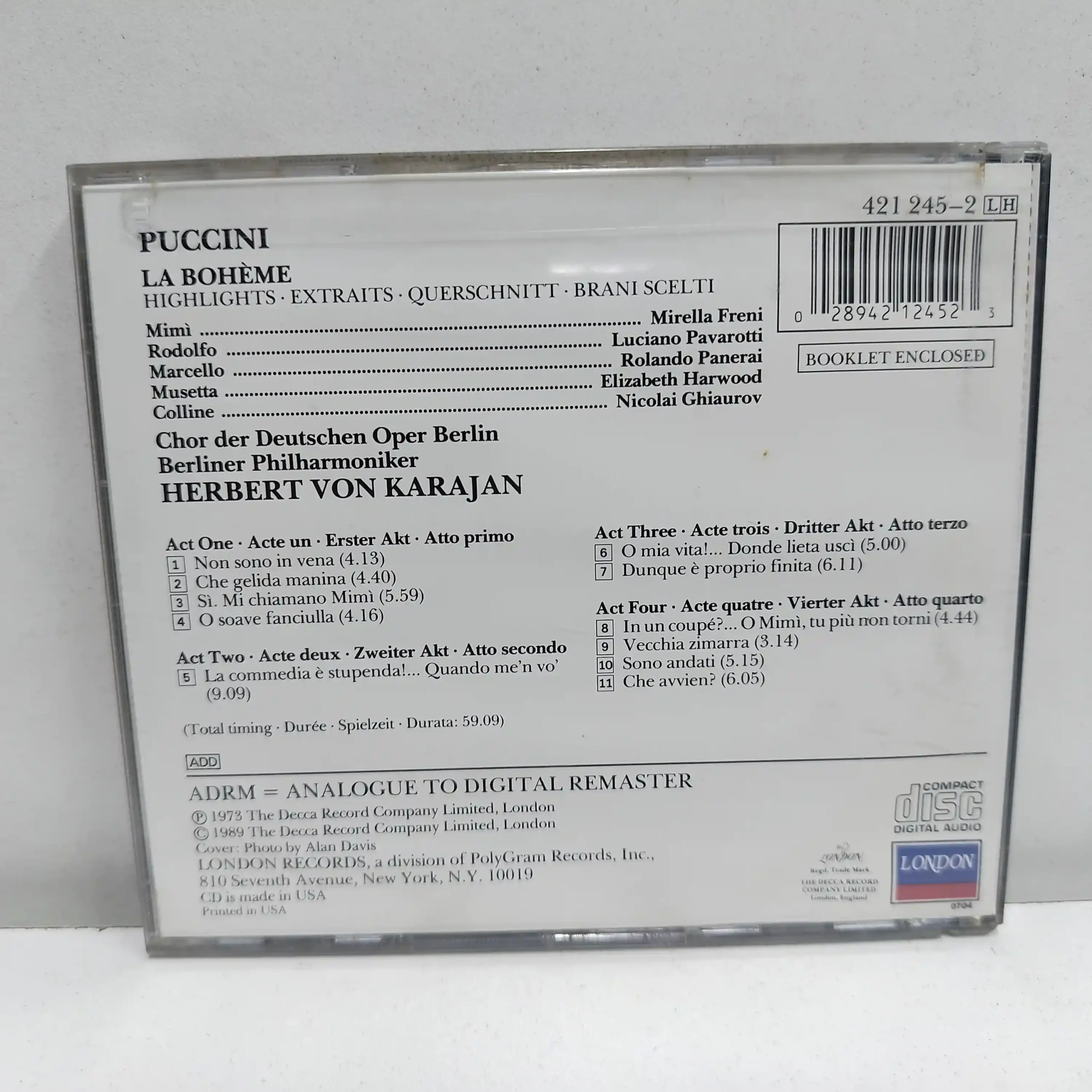 PUCCINI PAVAROTTI (CD) - Imagen 2