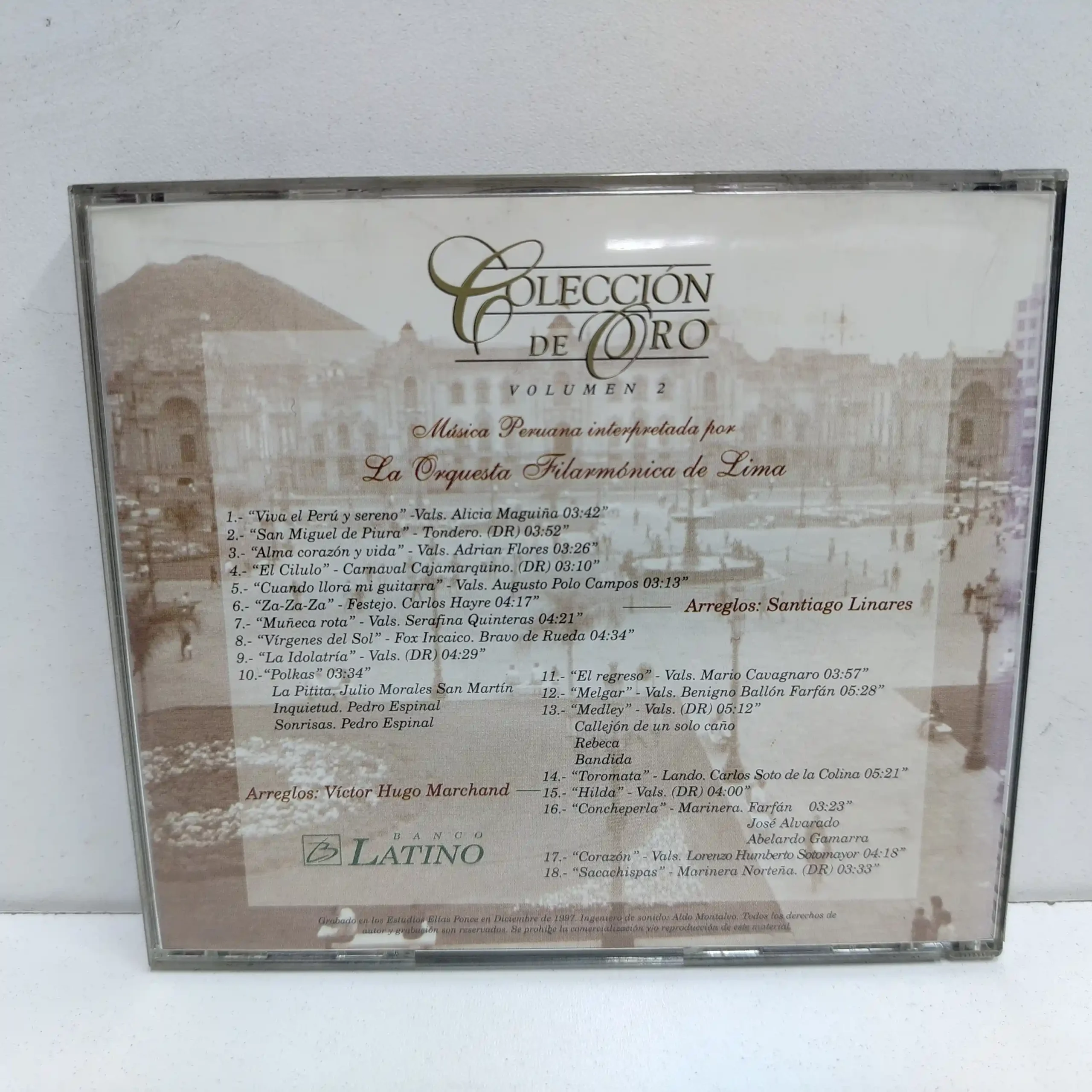 Coleccion De Oro – Vol 2 Musica Peruana Interpretada (CD) - Imagen 2