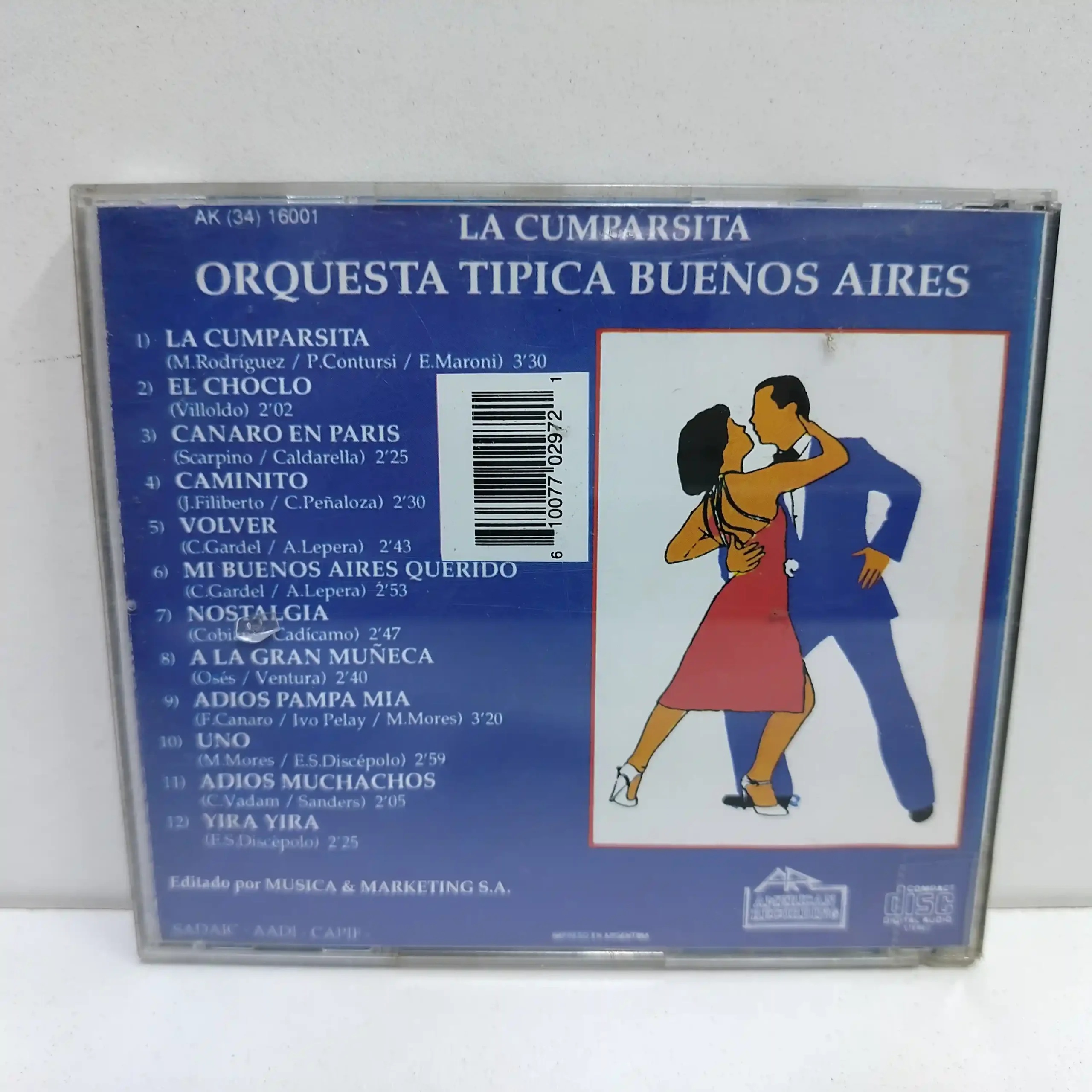 Orquesta Tipica Buenos Aires – La Cumparsita (CD) - Imagen 2
