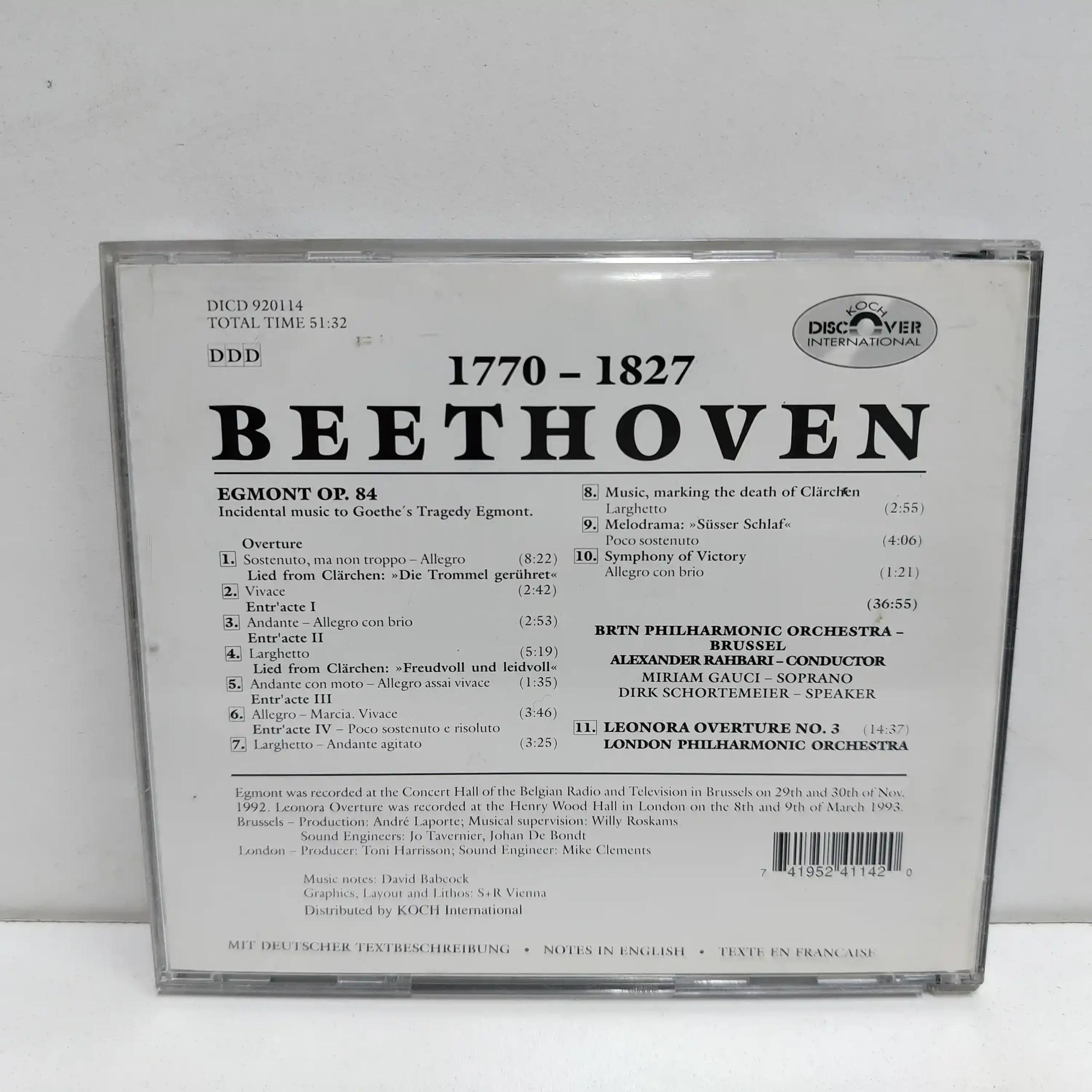 Beethoven – Egmont – Alexander Rahbari (CD) - Imagen 2